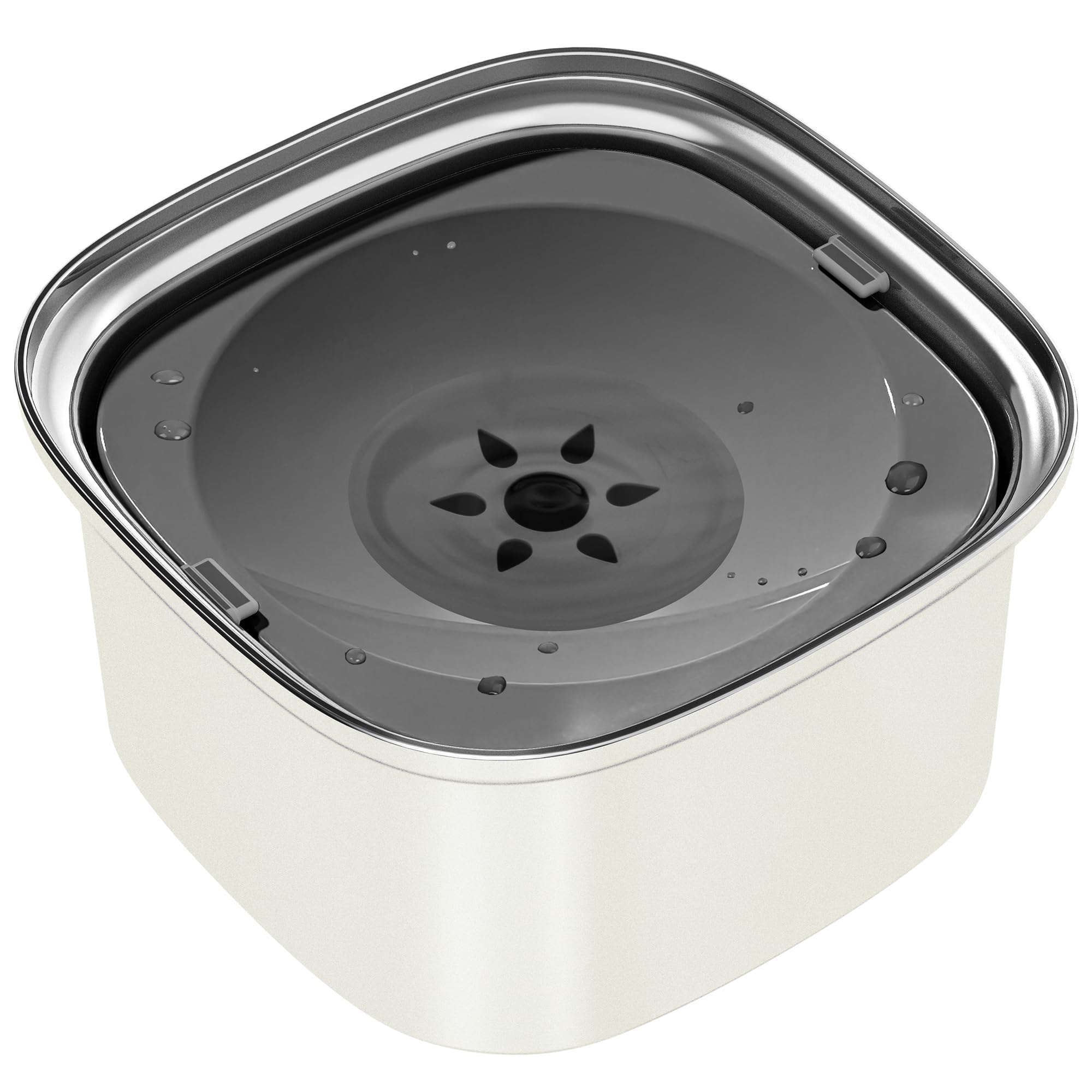 Upsky 3L Stainless Steel Dog Bowl - 101Oz No Spill Slow Water Feeder, Spill Proof Travel Bowl For Dogs, Cats