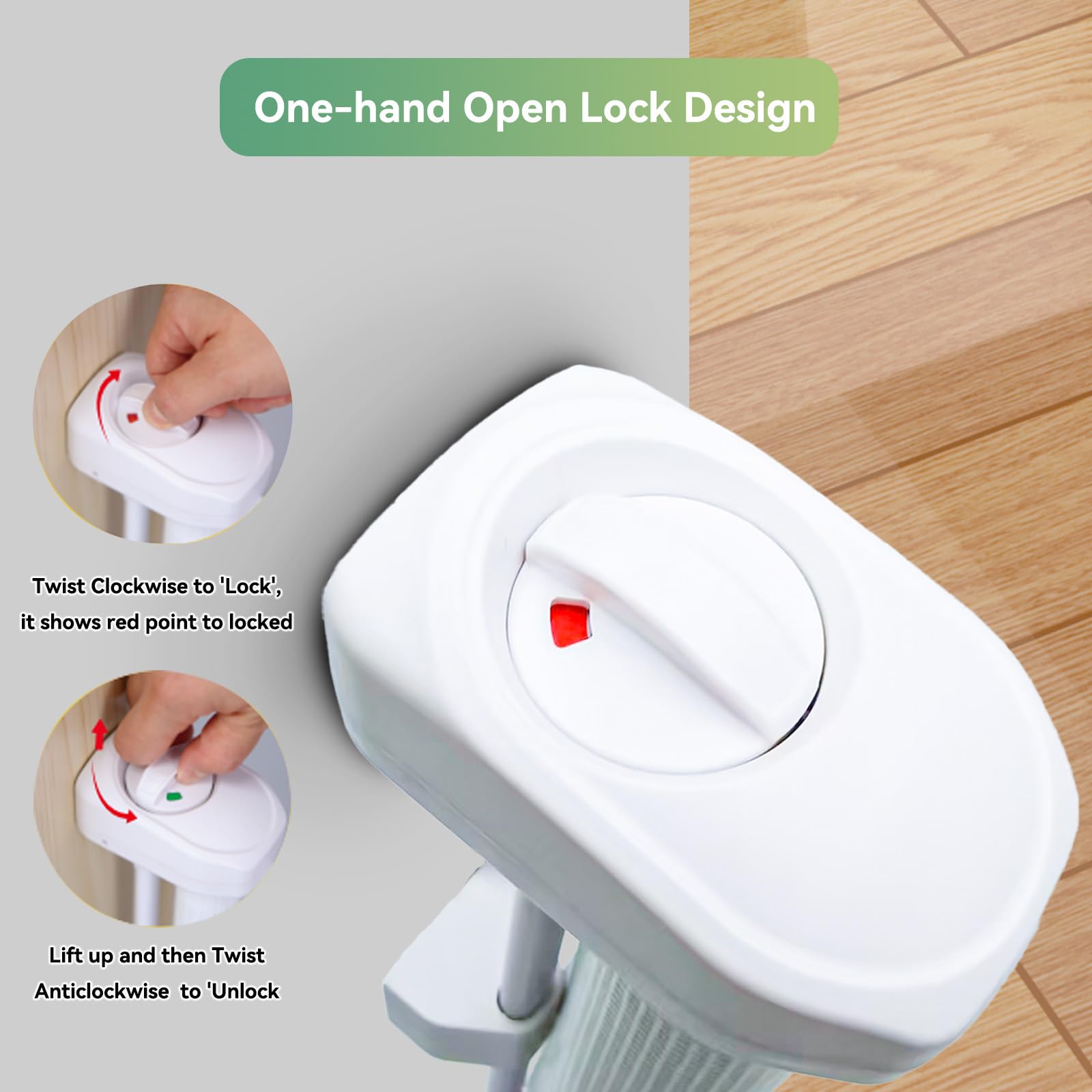 Crazydeer 14'' Tall Short Dog Gate to Step Over, Retractable Mesh Pet Door for Small Puppy, Extended up to 59'' Wide for Indoor