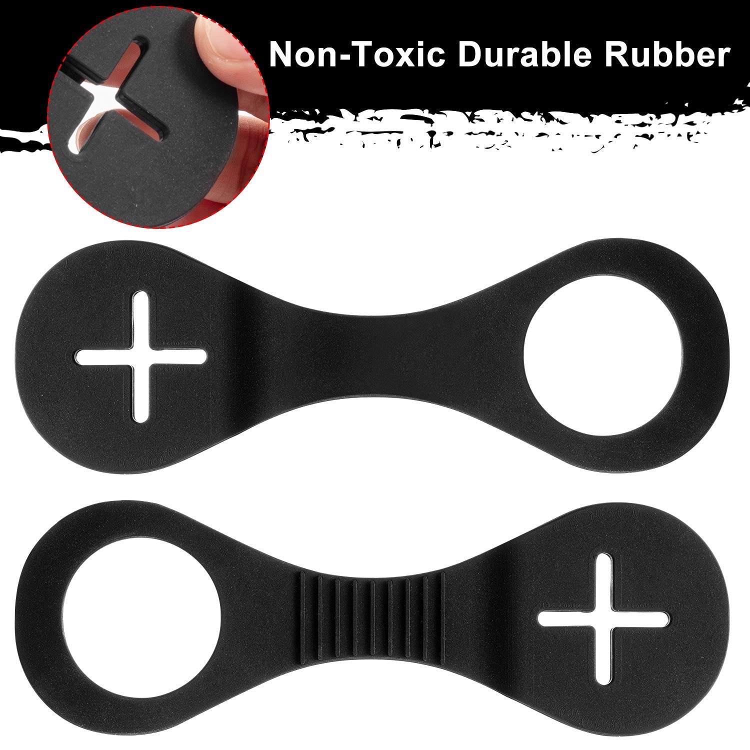 Boao 4 Pieces Pet Poop Bag Holder for Leash Dog Waste Bag Carrier Handy and Easy Use Dispenser Accessories