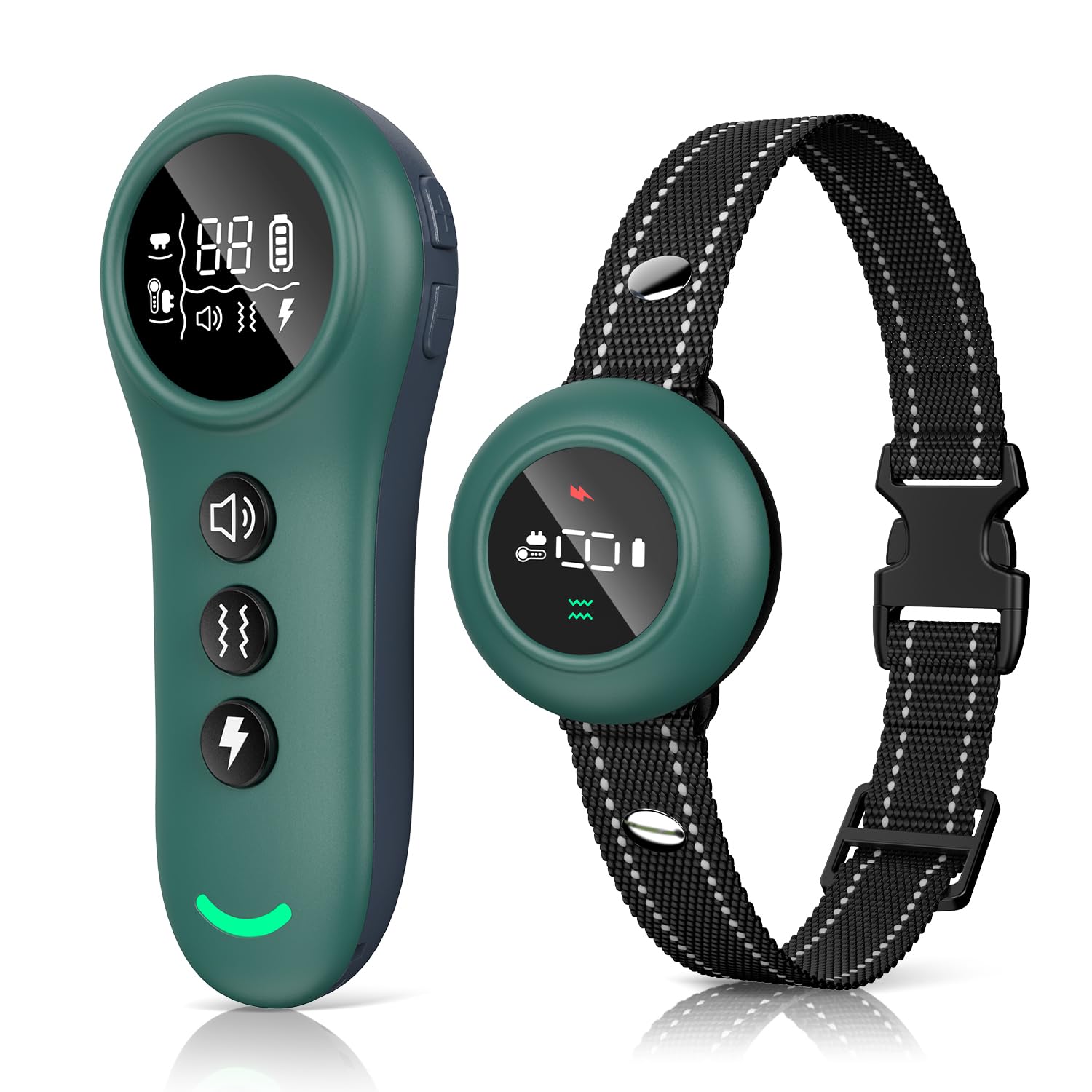 [New 2025] 2-In-1 Dog Shock Collar & Bark Collar - 3300Ft Dog Training Collar With Remote, Automatic Anti-Barking, 5 Adjustable 