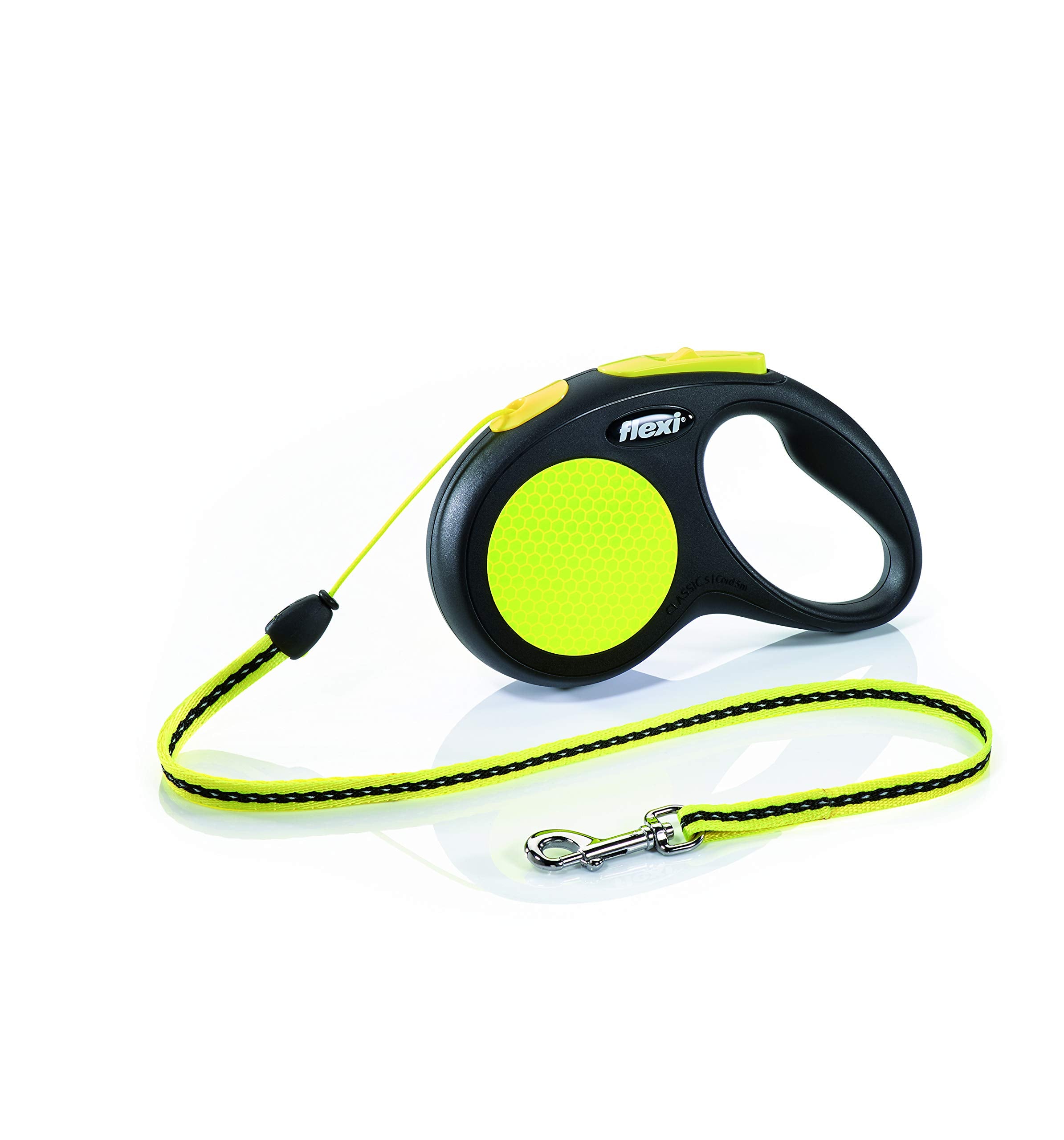 Flexi Retractable Leash New Classic S 5 M Black And Neon 20911