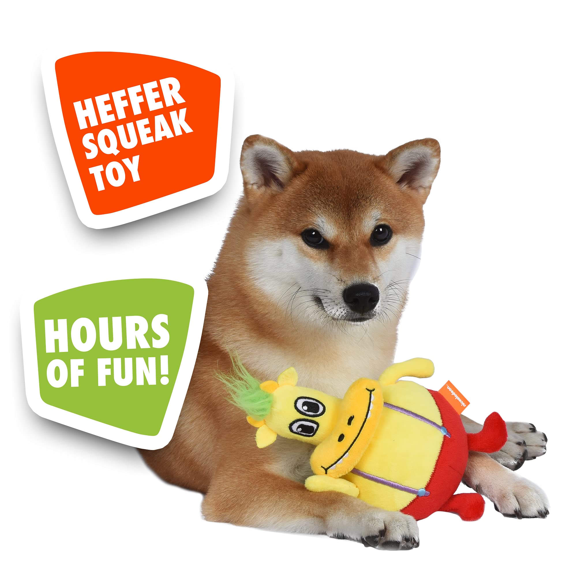 Nickelodeon For Pets Spongebob Squarepants Plankton Figure Plush Dog Toy - 6 Inch Small Dog Toy For Spongebob Fans - Plankton Sq