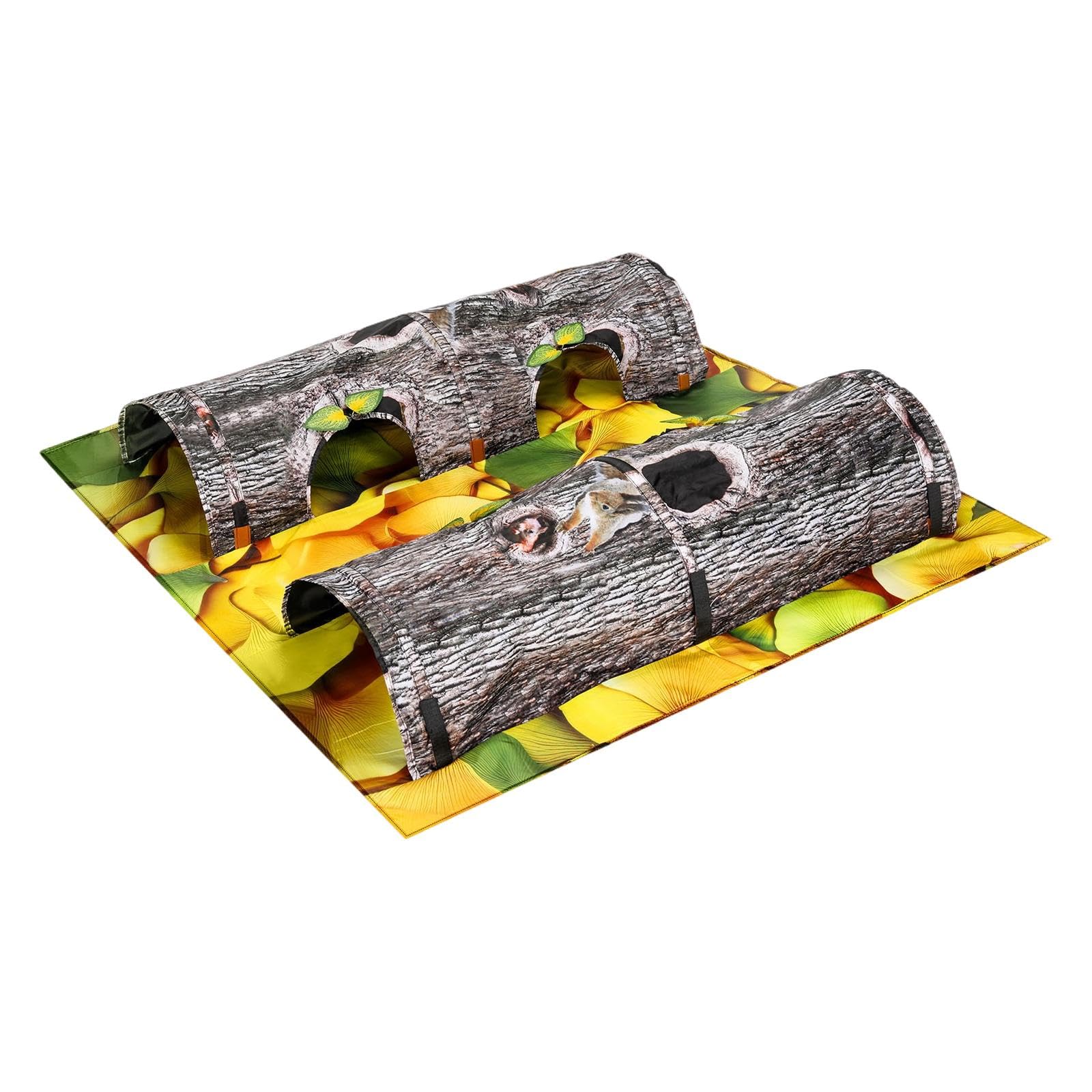 Atorse Double Cat Tunnel Large Interactive For Indoor Cat Cats Family Pets Supplies|Pet Supplies|Cat Supplies|Toys