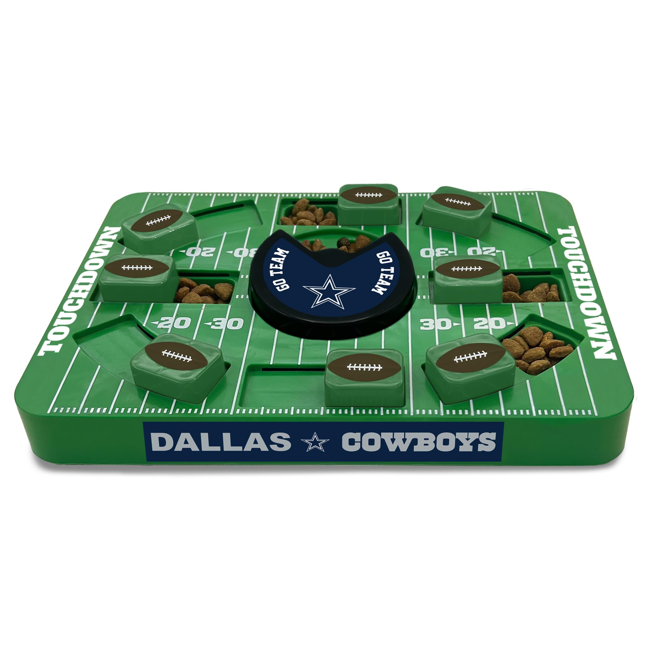 Pets First Nfl Dallas Cowboys Large Puzzle Toy - Interactive Dog Treat & Slow Feeding Toy