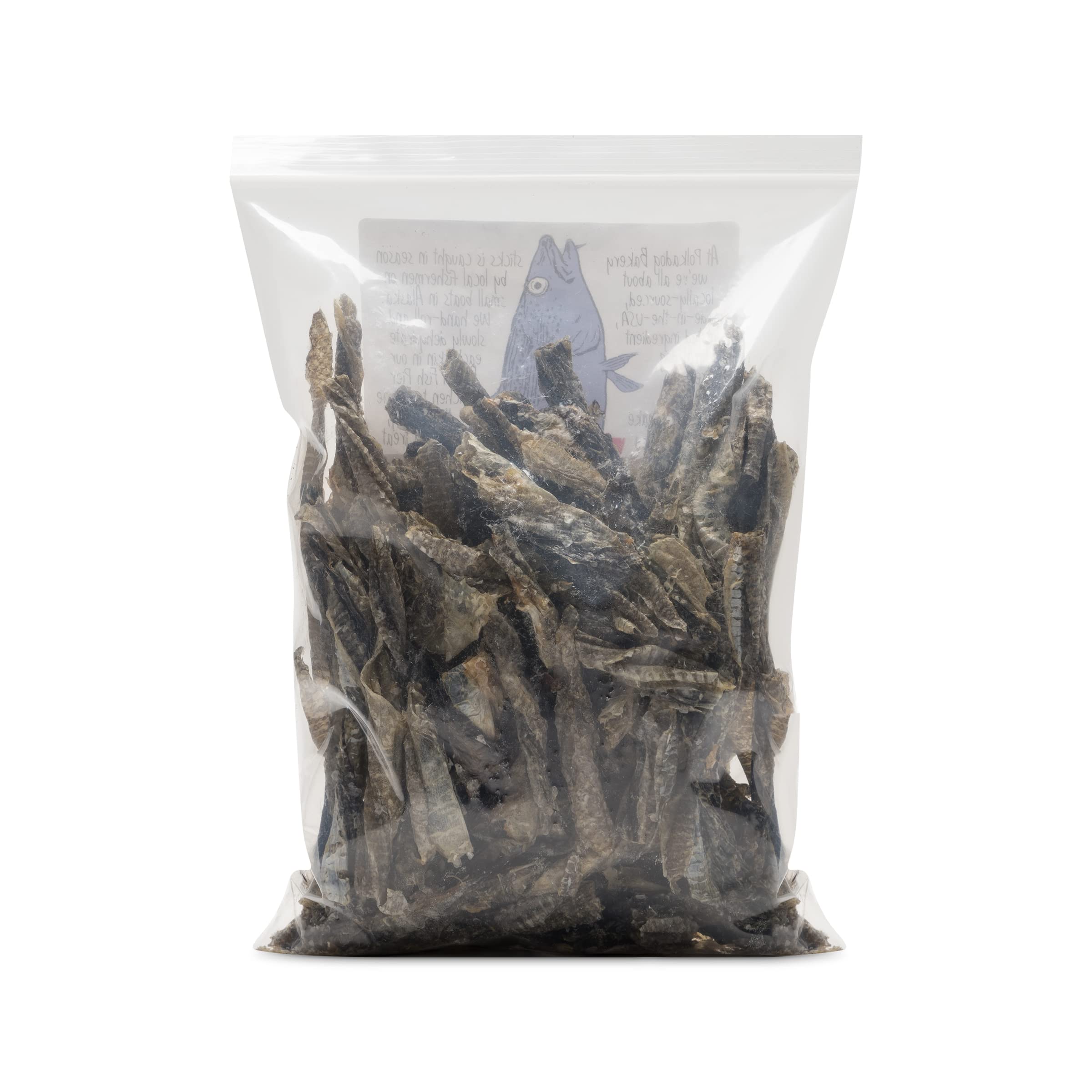 Polkadog Cod Skins Dog Treat - Lean Protein, Made in USA, Single-Ingredient, Grain & Gluten Free, for All Breeds - Crunchy Fish