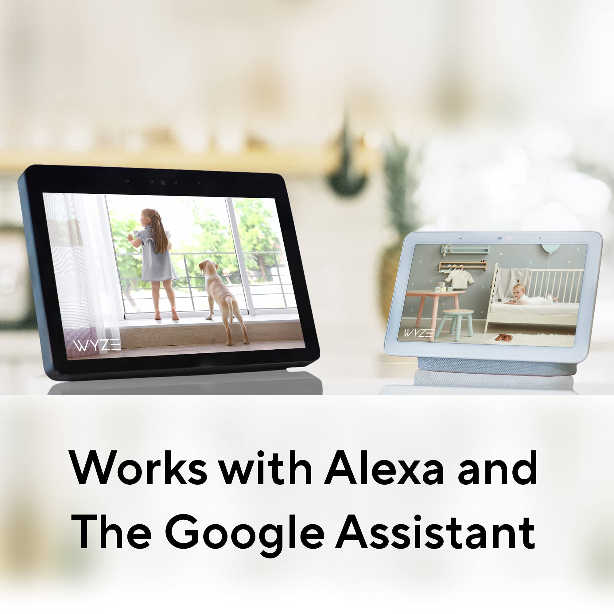 Wyze Cam Pan V2 360 Pet Camera With Phone App Ptz Indoor Smart Security Camera For Dog Cat Baby Elderly Monitoring, 2-Pack