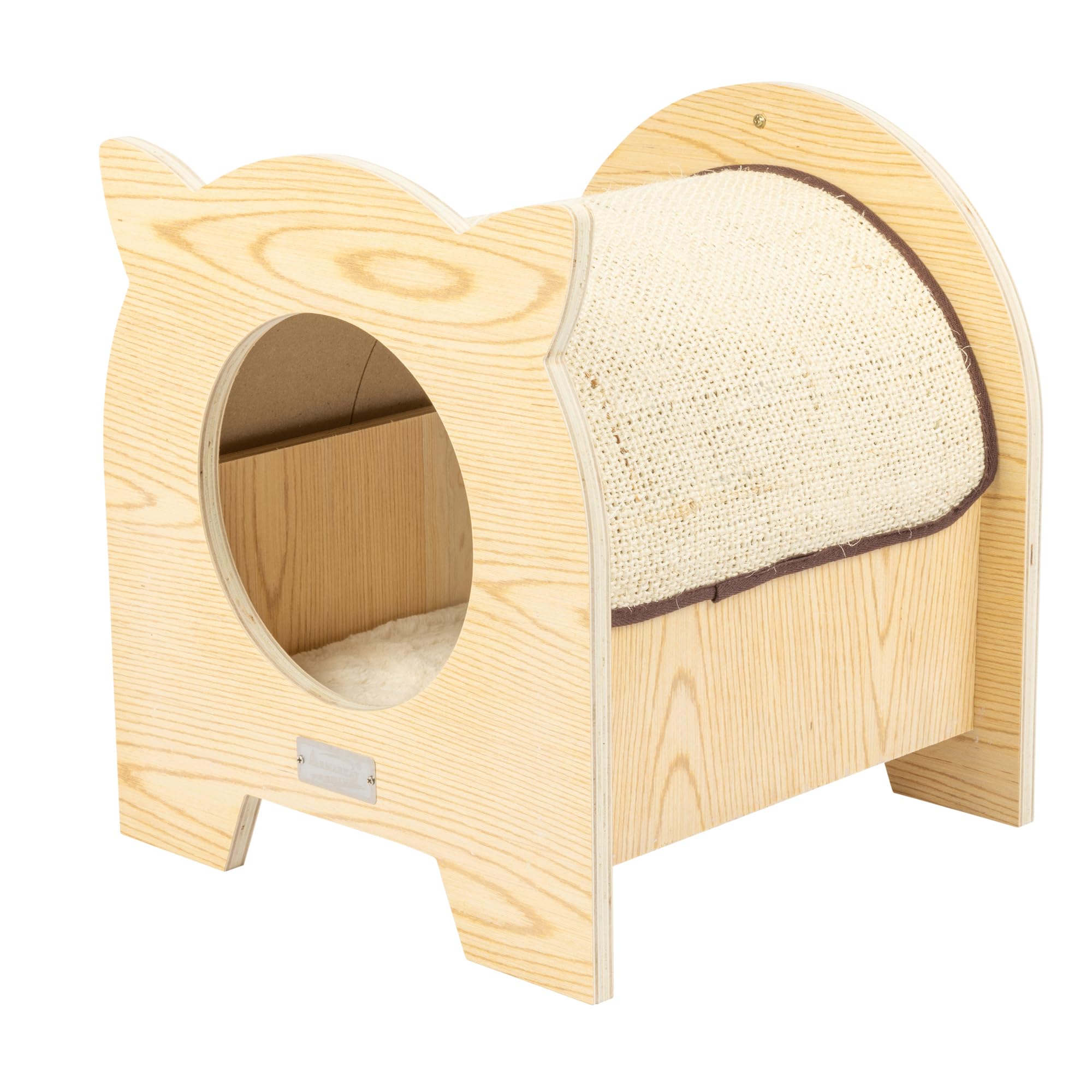 Armarkat Model S1203 Premium Wood Cat Hideaway, 15''(L) X 15''(W) X 16''(H)