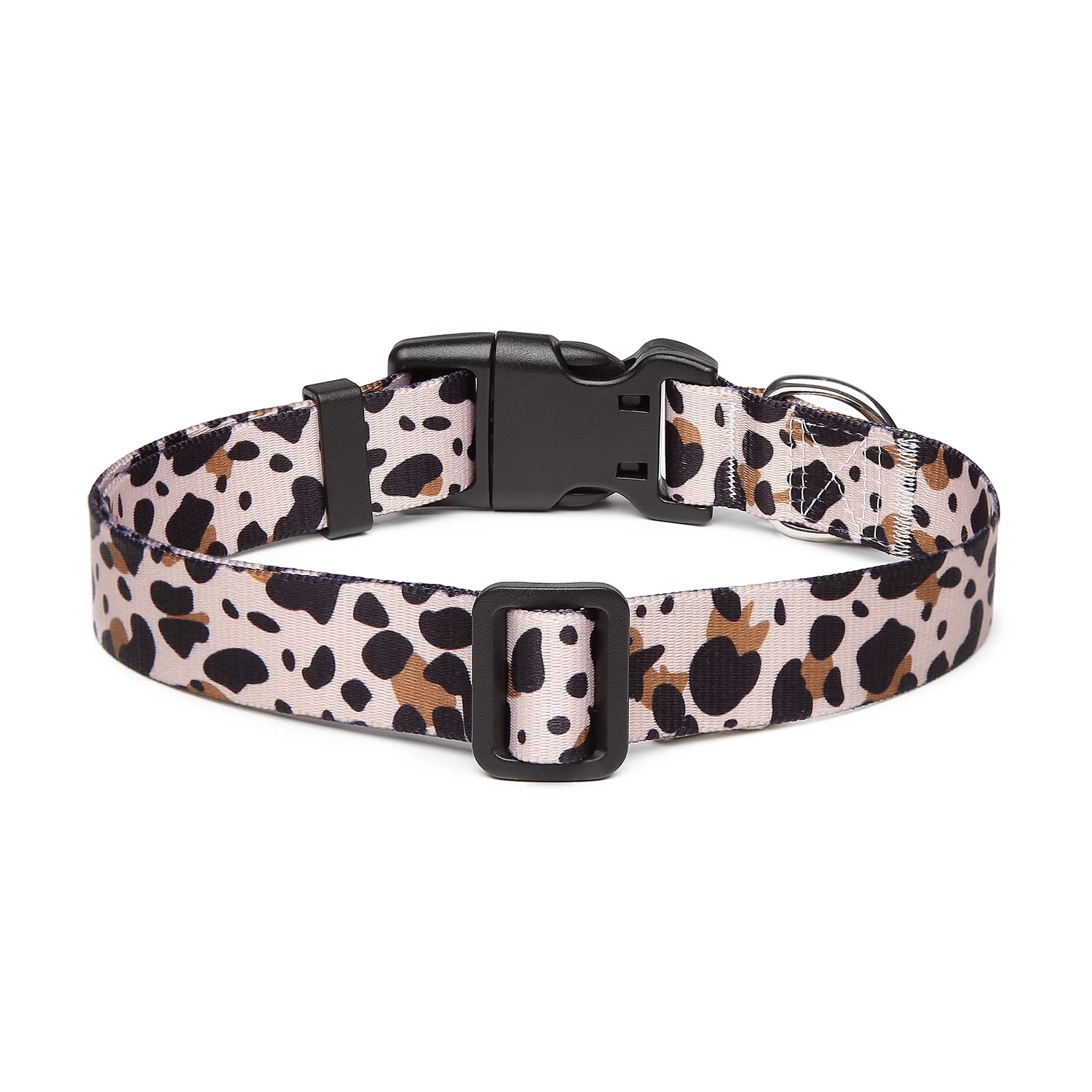 Suredoo Adjustable Dog Collar With Patterns, Ultra Comfy Soft Nylon Breathable Pet Collar For Small Medium Large Dogs (S, Leopard)