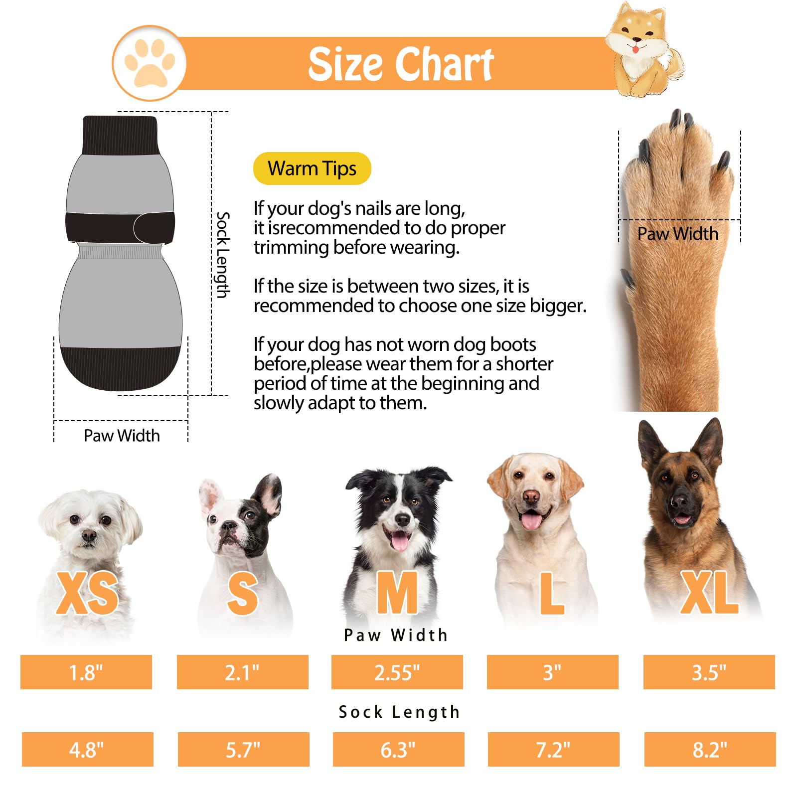 Scenereal Double Side Anti-Slip Dog Socks, Non Slip Dogs Sock For Hardwood Floors, 3 Pairs Pet Paw Protectors Indoor, Prevent Floor Scratching, Stop Licking Paws