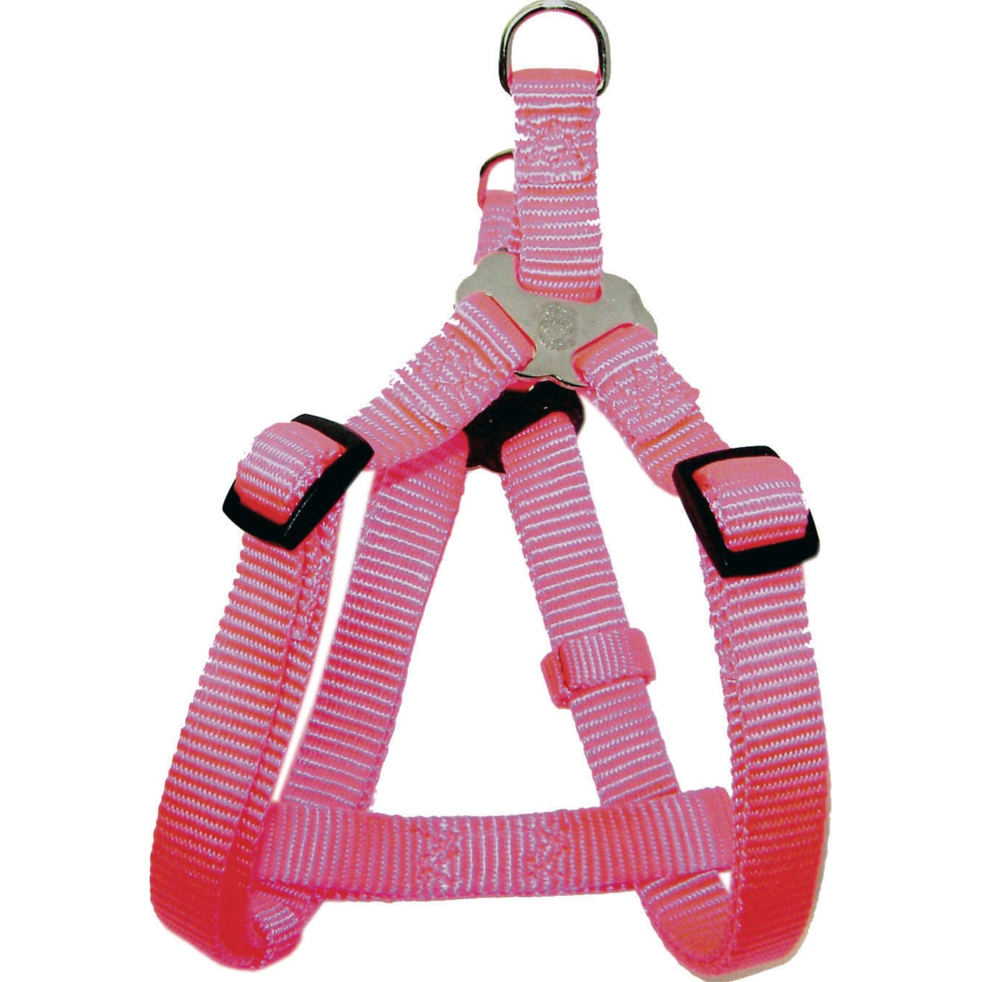 Hamilton Adjustable Easy-On Step-in Style Dog Harness, 1-Inch by 30-40-Inch, Large, Hot Pink