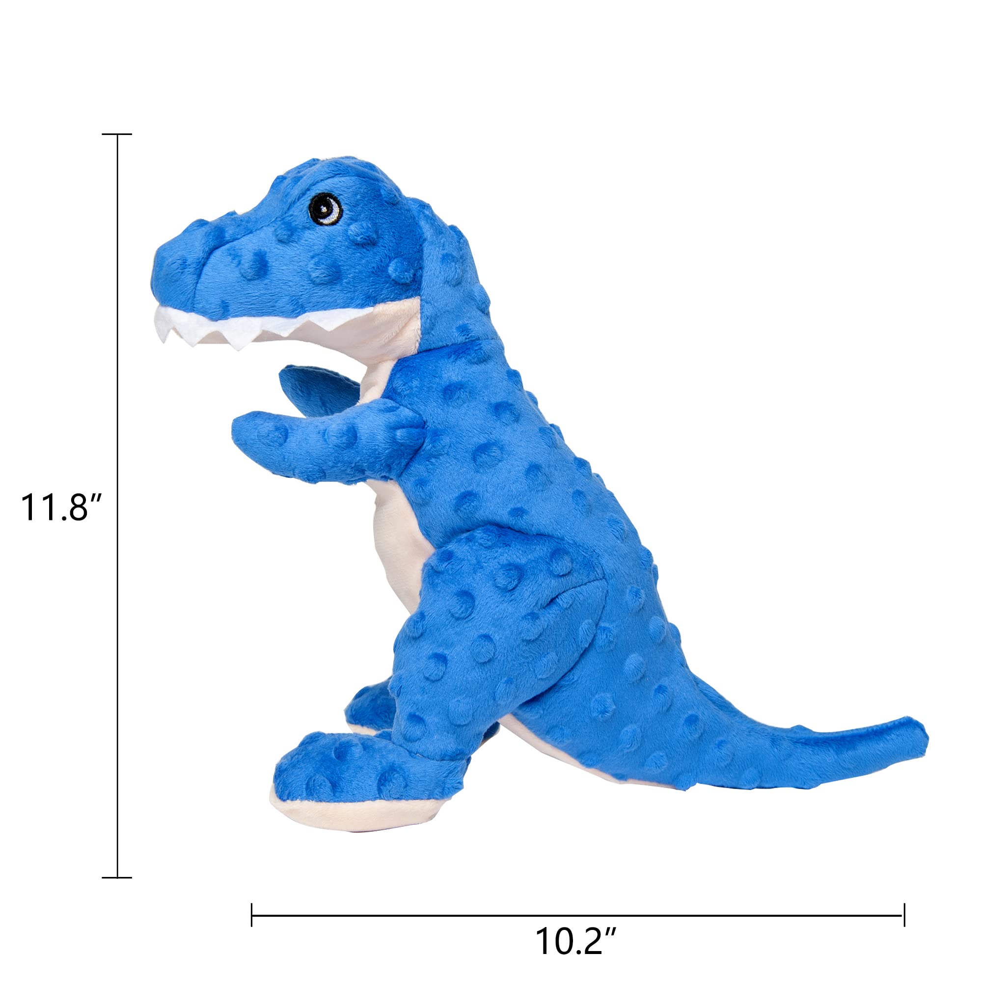 Dododola Stuffed Dog Toys Durable Plush Dog Toy With Crinkle Paper Cute Dinosaur Squeaky Dog Toys Dog Chew Toys For Medium Large Breed