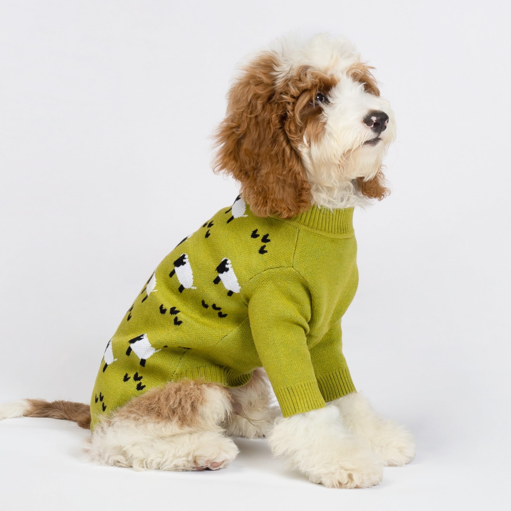 Fitwarm Funny Sheep Dog Sweater, Thermal Winter Clothes For Small Dogs - Boy & Girl - Holiday Clothes - Pullover Jumper - Pet Ou