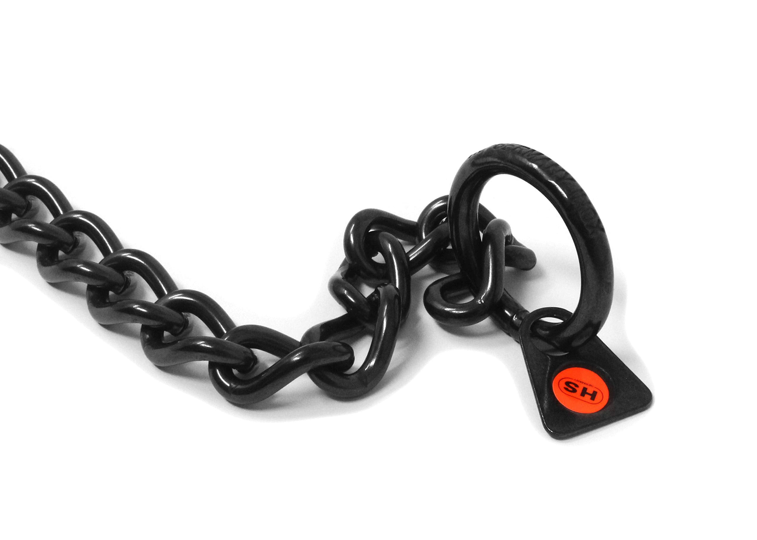 Herm Sprenger Black Stainless Steel Choke Dog Training Collar No-Pull Slip Chain For Small Medium Large Dogs For Easy Control Show Chain Collar Made In Germany 3Mm 22In (55Cm)