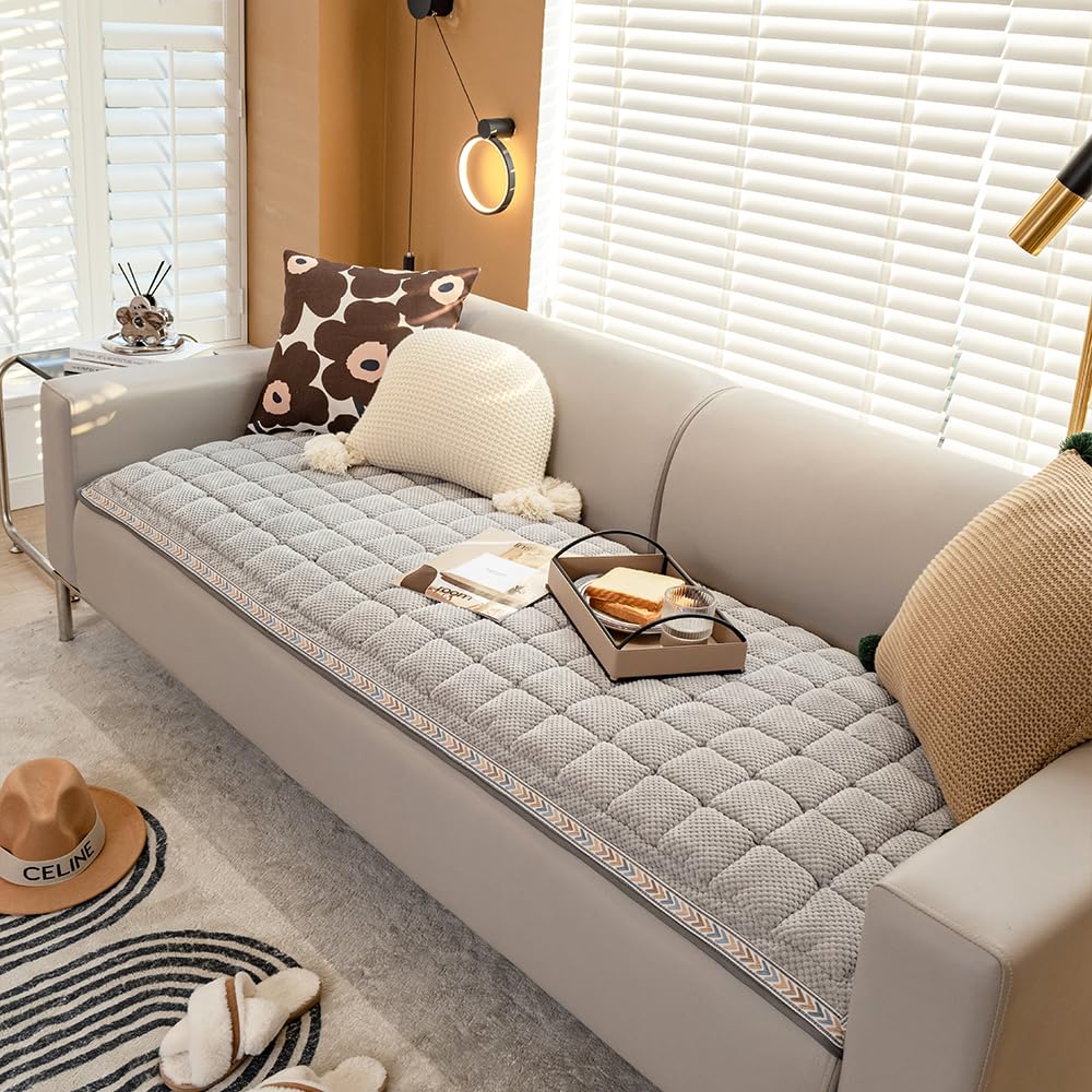 Awjcsv Dog Couch Cover Protector, Couch Cover For Dogs Washable, Pet Couch Covers For Sofa, Non Slip Dog Bed Sofa Cover (Gray, 2