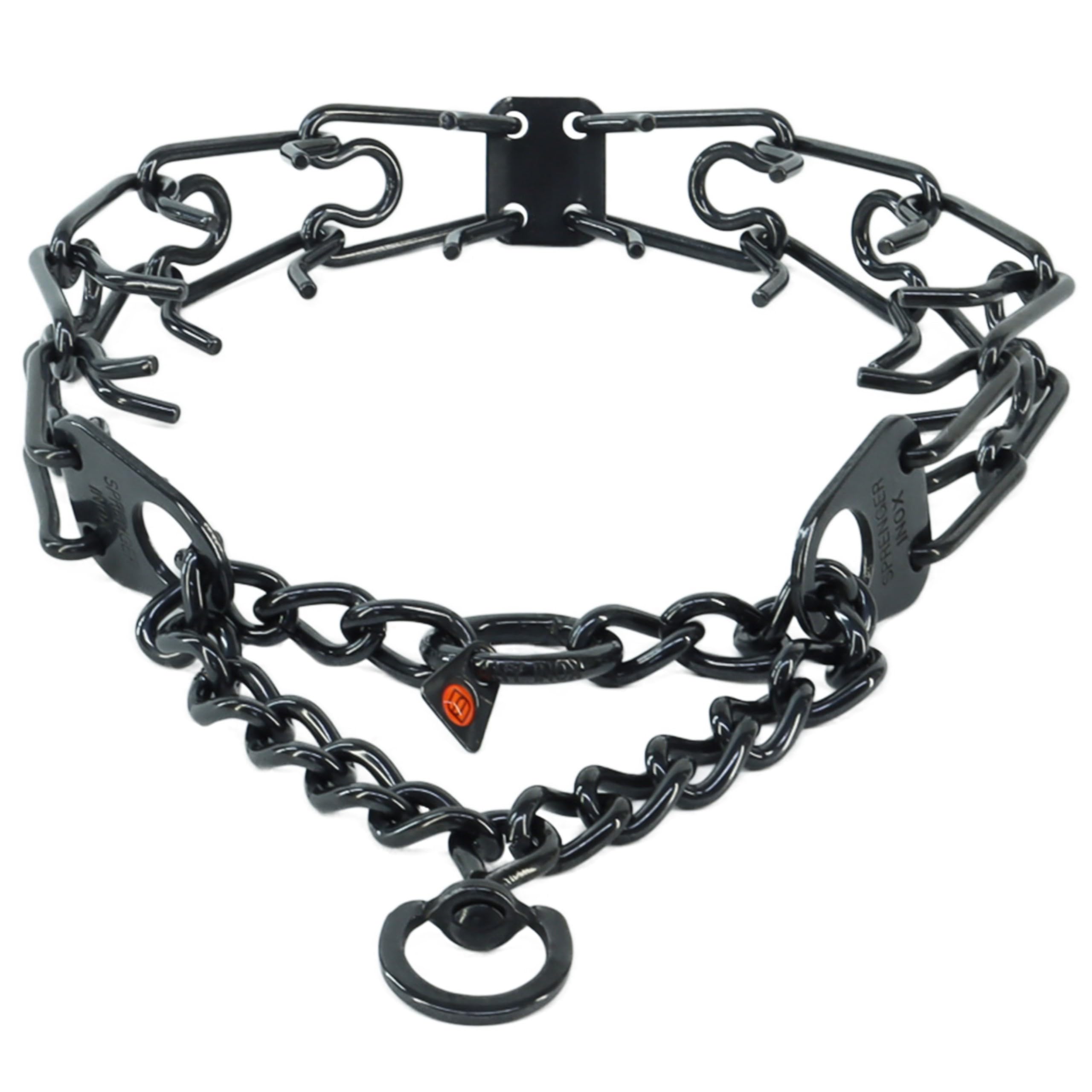 Herm Sprenger - Stainless Steel Ultra-Plus Prong Dog Training Collar - Black - 3.25 Mm X 18'' Neck Size; 22'' Chain Length