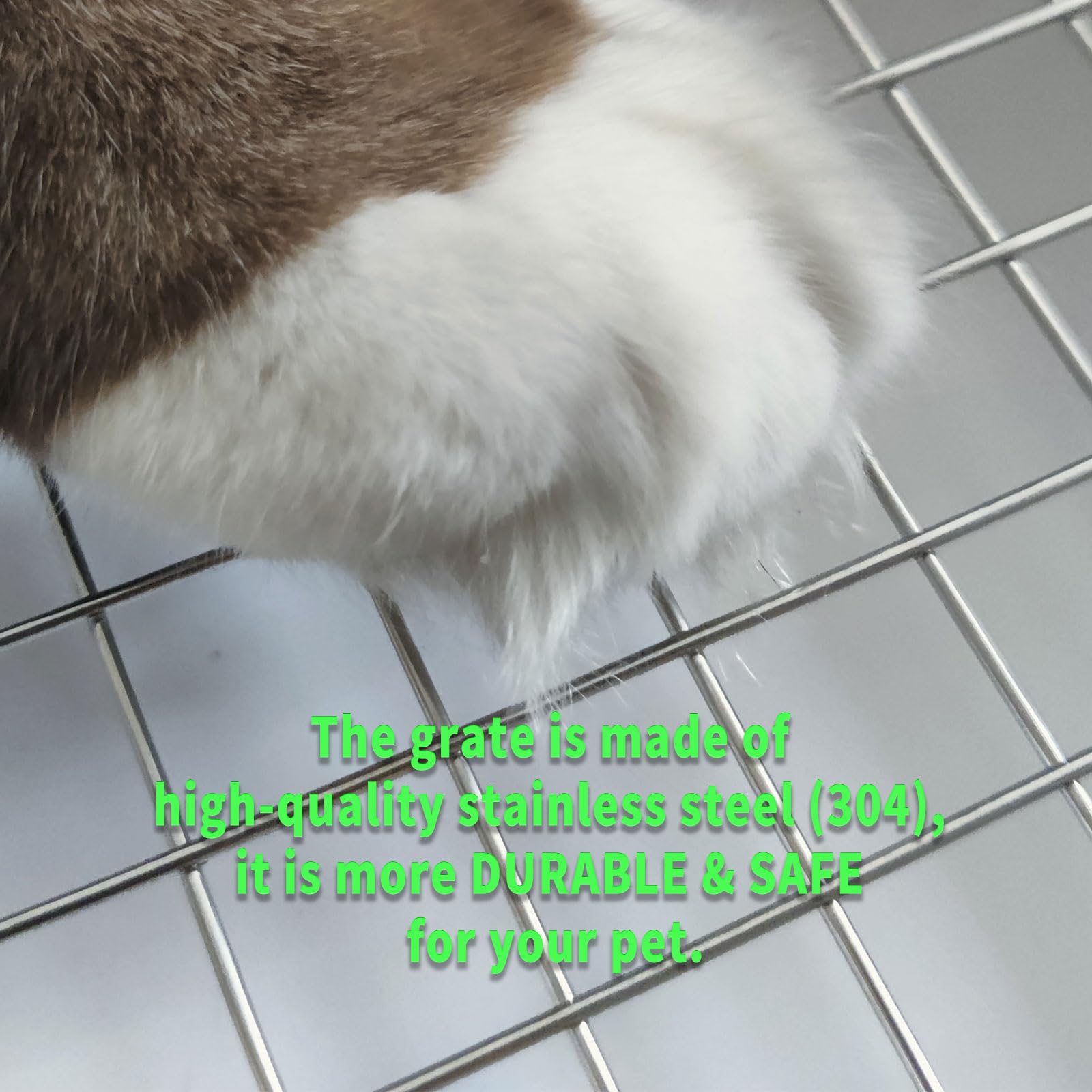 Oncpcare Extra Large Rabbit Litter Box With Grid 22X18In Bunny Litter Tray For Cage Xl Potty Training Pan For Adult Rabbit Flemi