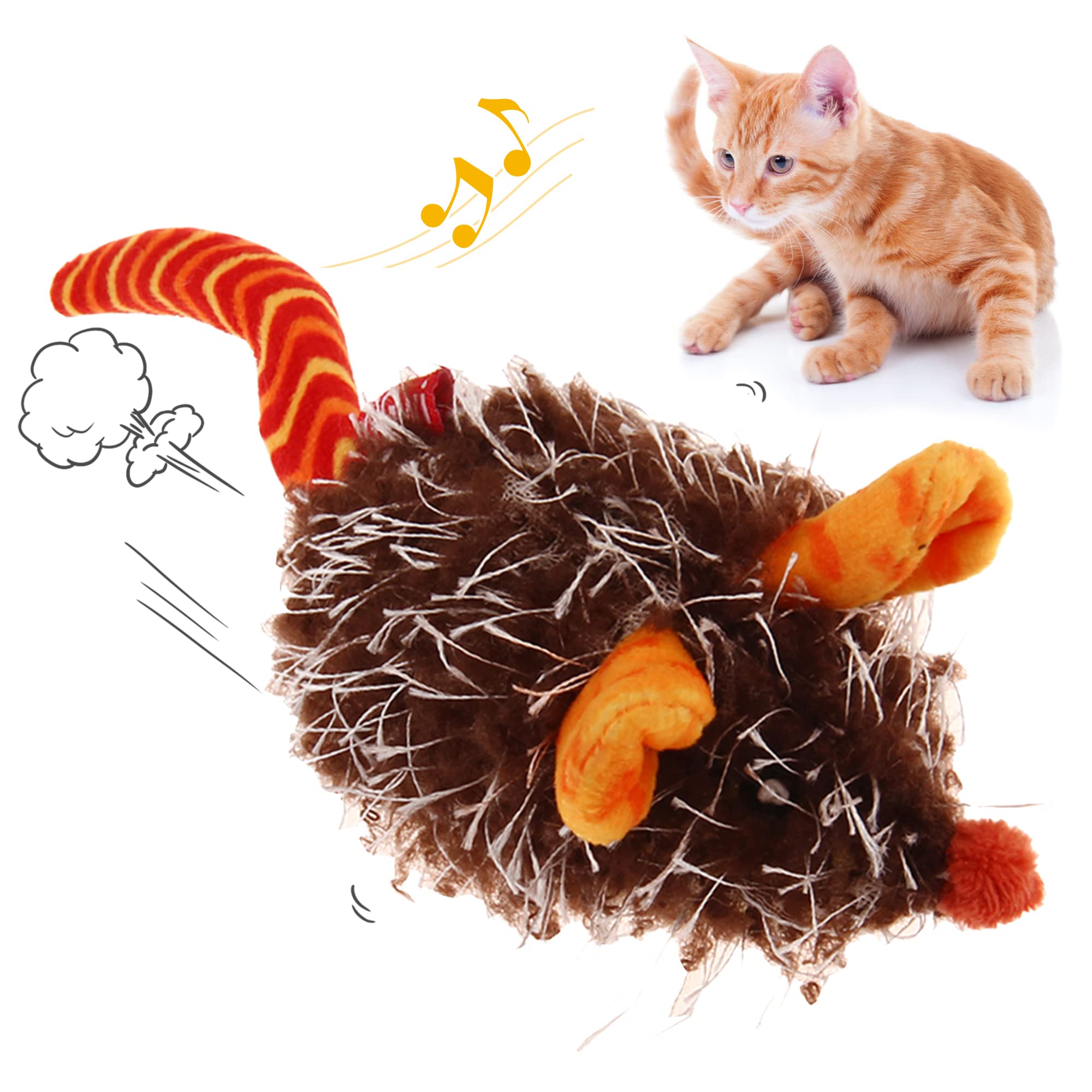 Gigwi Interactive Cat Toys For Indoor Cats, Cat Mouse Toys With Electronic Realistic Squeaky Sound, Automatic Moving Kitten Toys