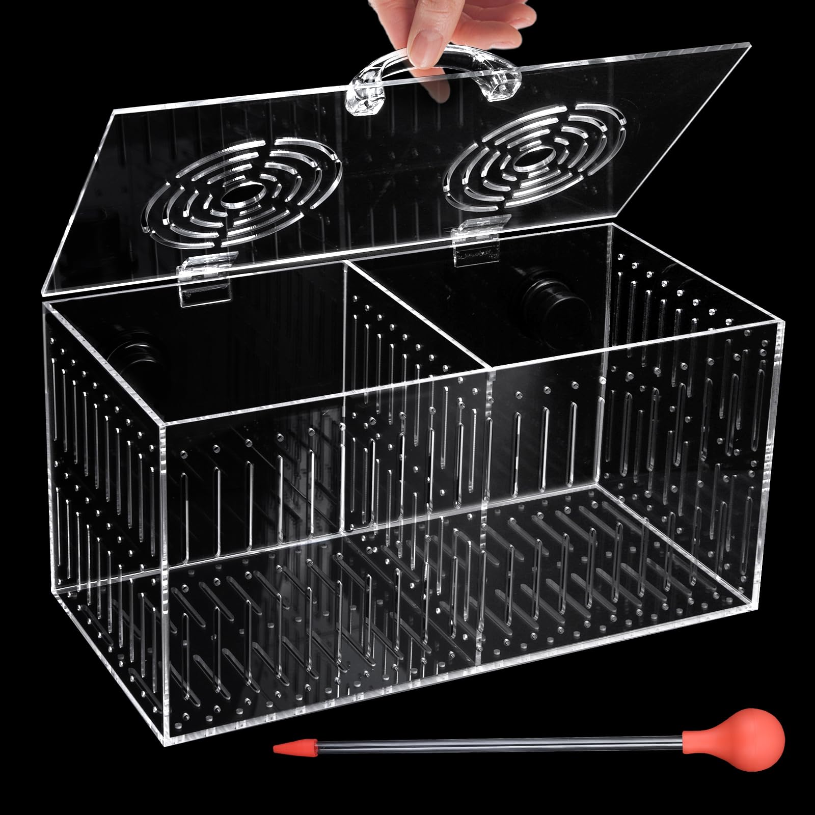 Magnet Acclimation Box for Saltwater Fish Quarantine Aquarium Isolation Box for Aquarium Fish Anemone Reef Coral