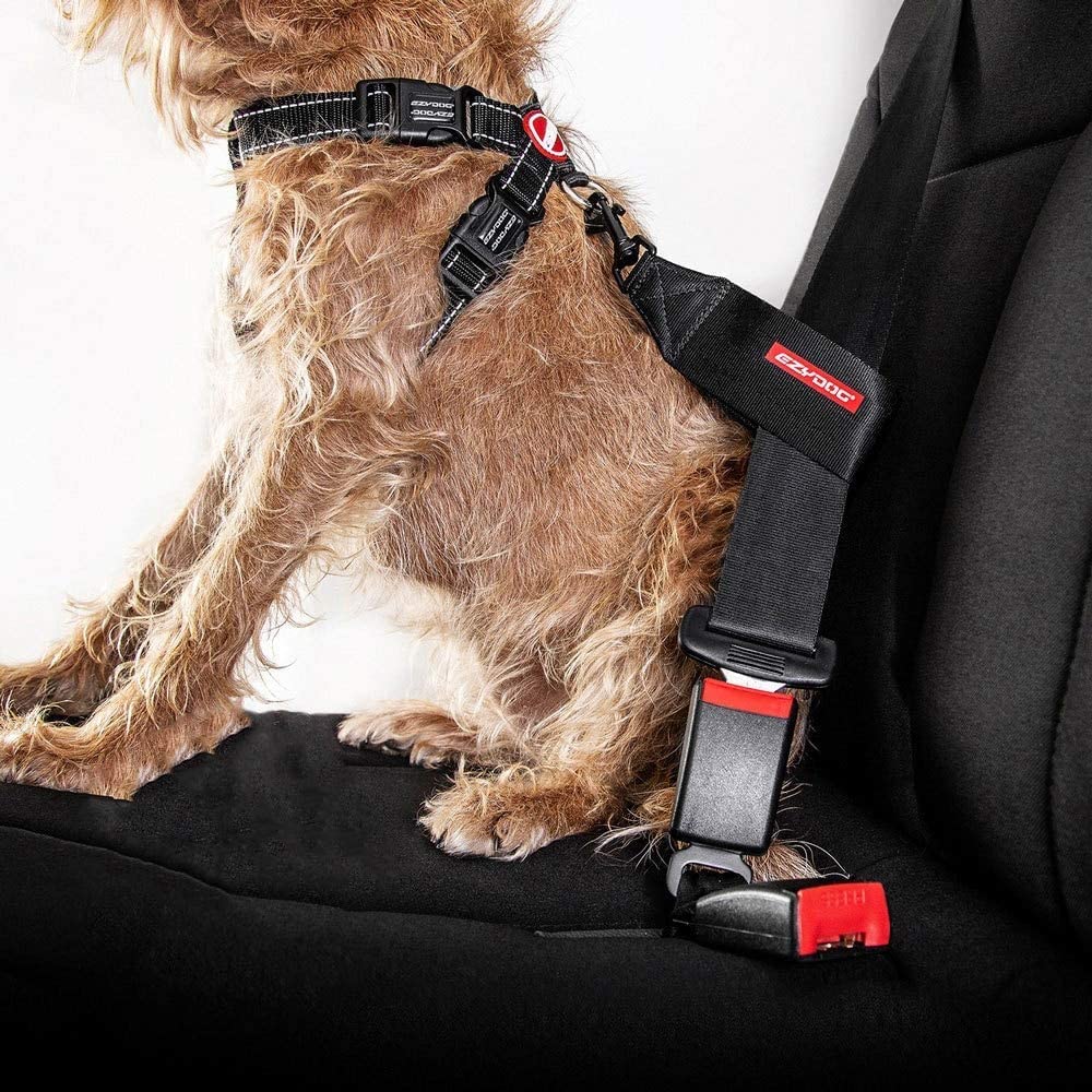 Ezydog Universal Dog Car Restraint - Dog Seat Belt Safety Lead - Abrasion-Resistant Vehicle Seatbelt Harness Attachment With Superior Strength And Nylon Webbing - Easy-To-Use Click It And Go Design