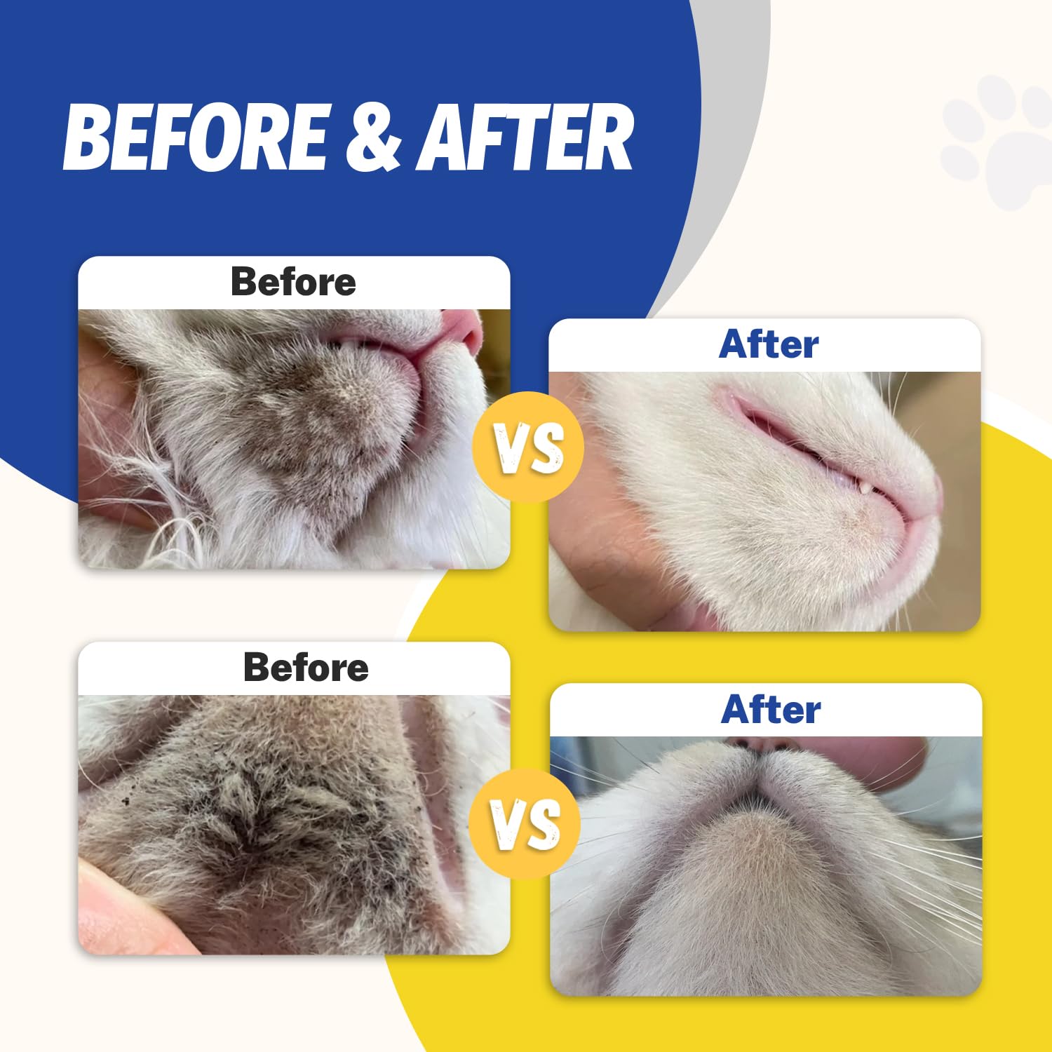 Ninibabie Cat Black Seed Cleaner,Remove Cat Chin Blackheads,Cat Acne Chin Treatment,2-In-1 Wash And Brush,Cruelty-Free And Fresh