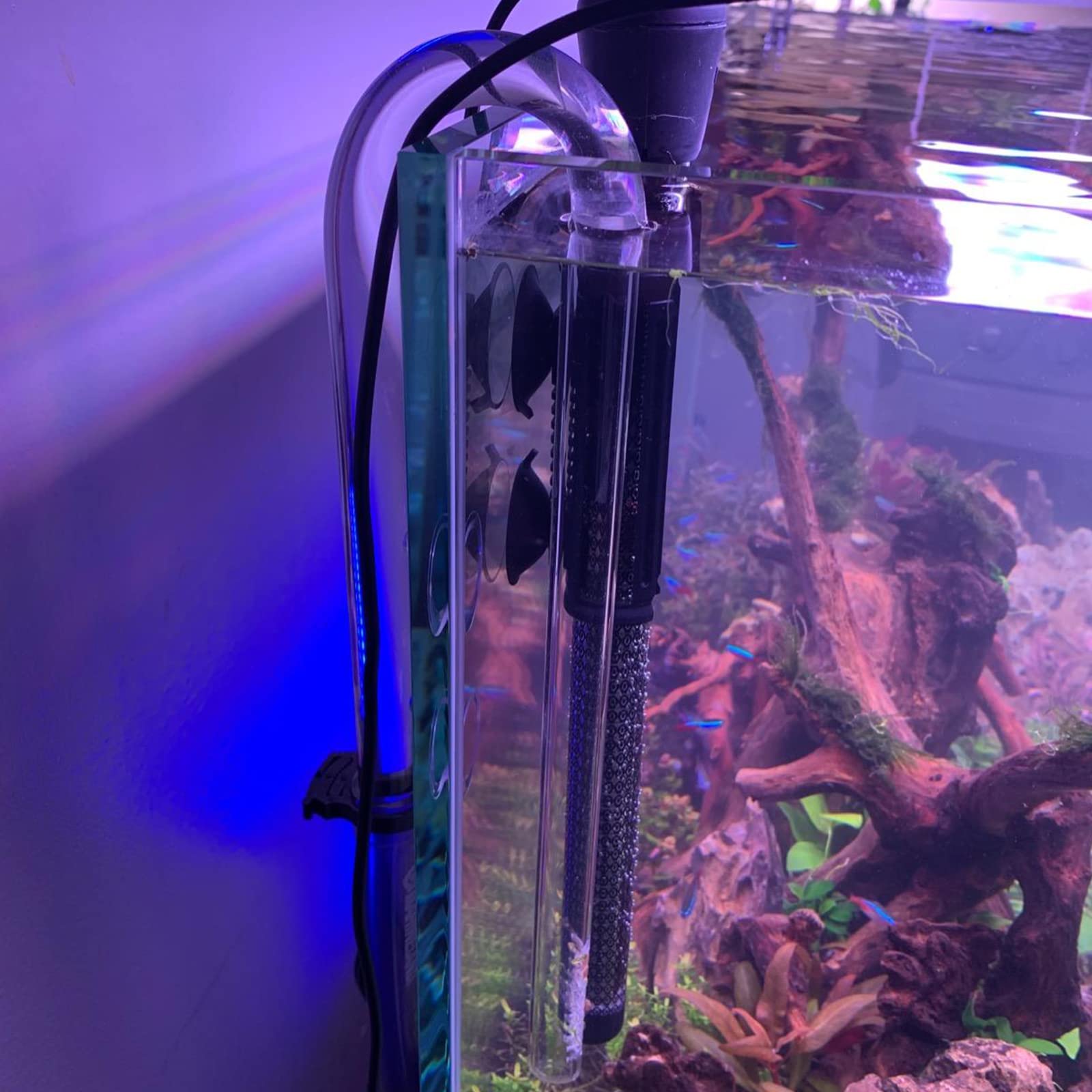 Bilindasly Glass Inflow Pipe Aquatic Inflow Pipe Set For Aquarium Planted Tank Aquascaping Filter 13Mm For 12/16Mm(1/2 Id) Tub