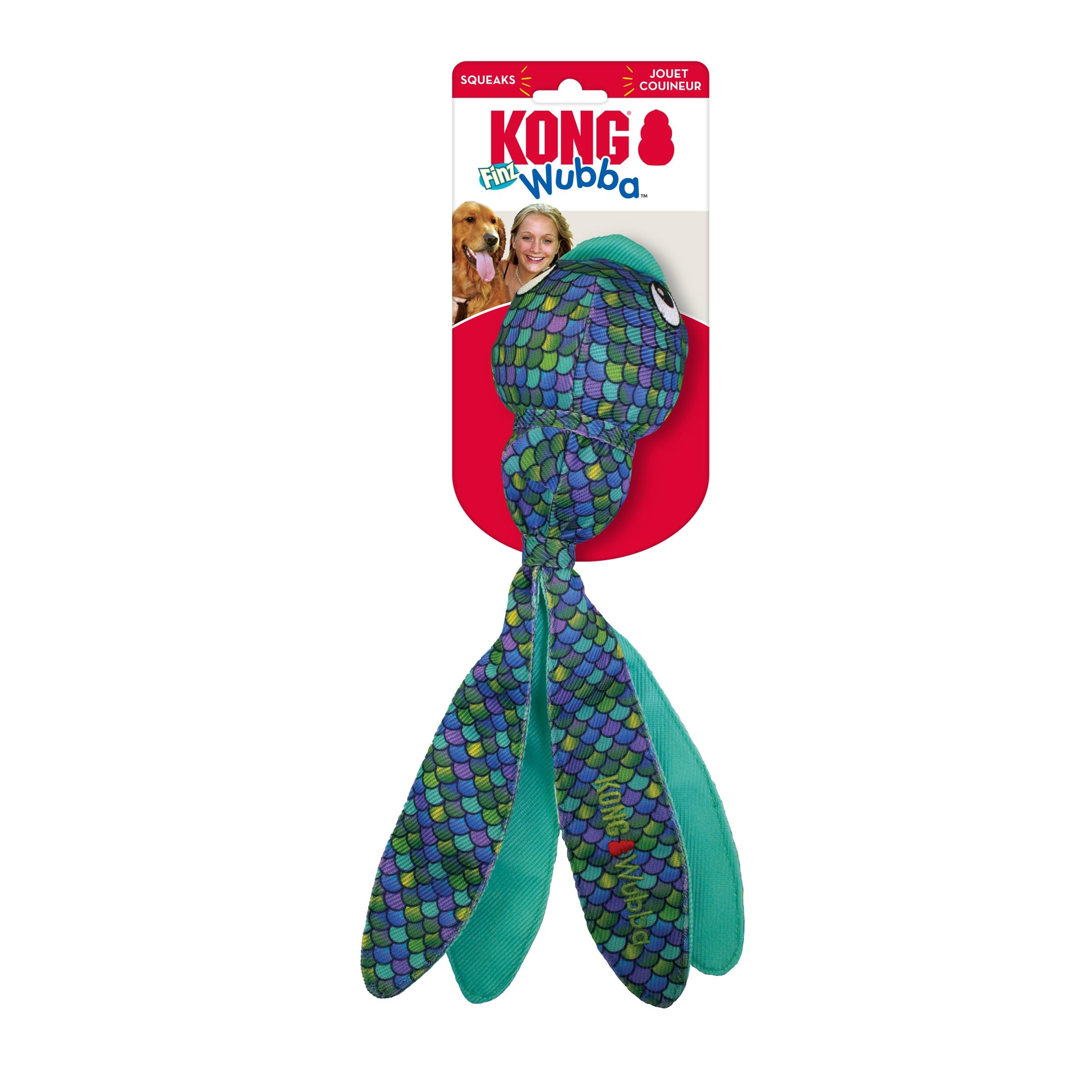 Kong Wubba Finz Blue Lg