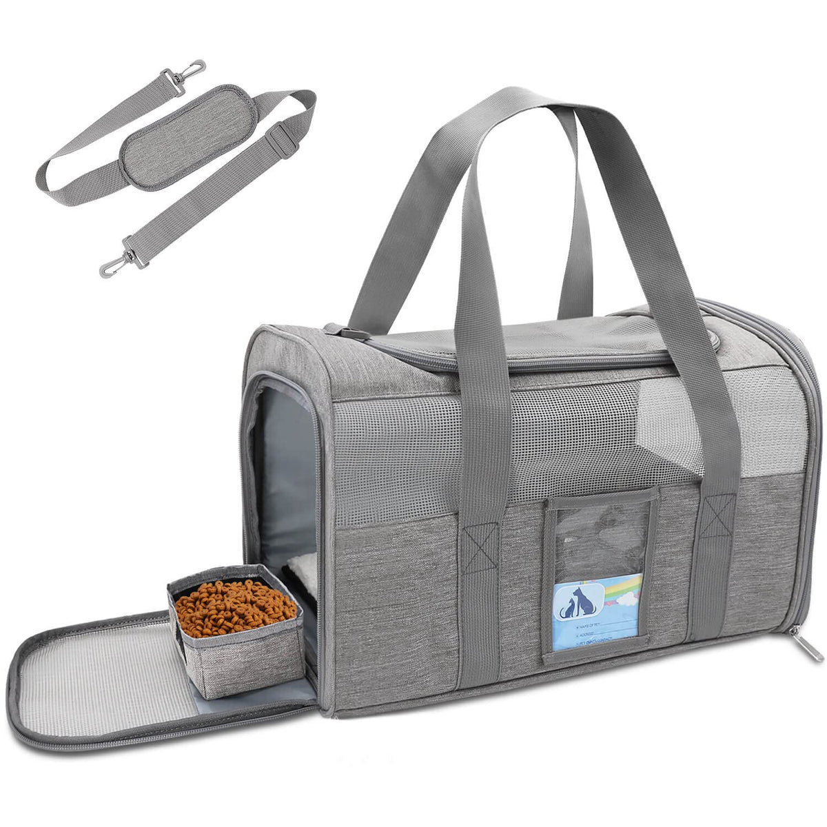 Refrze Pet Carrier Airline Approved, Cat Carriers For Medium Cats Small Cats, Soft Dog Carriers For Small Dogs Medium Dogs, Tsa 