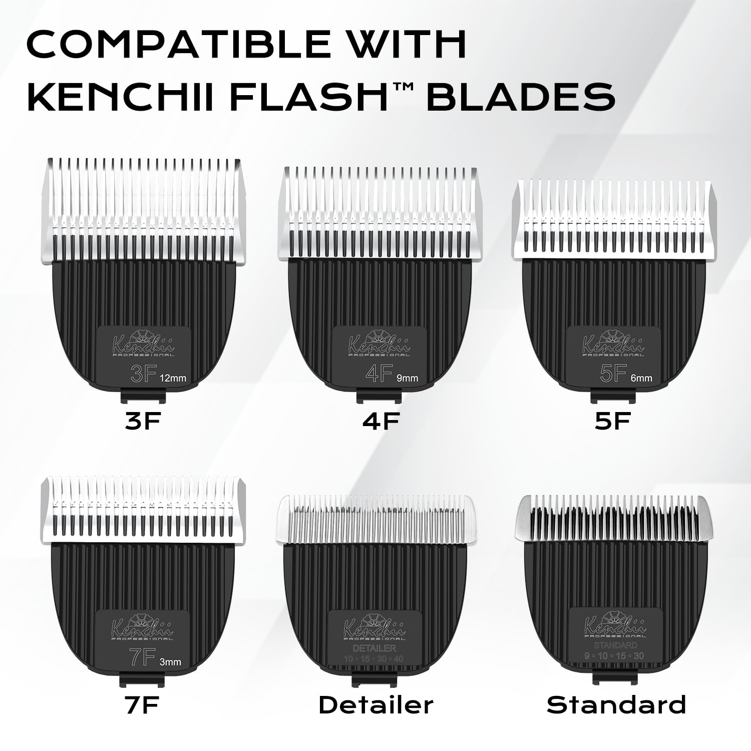 Kenchii Flash Dog Clippers For Grooming - 4-In-1 Digital Cordless Dog Grooming Clippers - Precision Pet Grooming Trim, Shape, And Style Effortlessly, Pearl Black