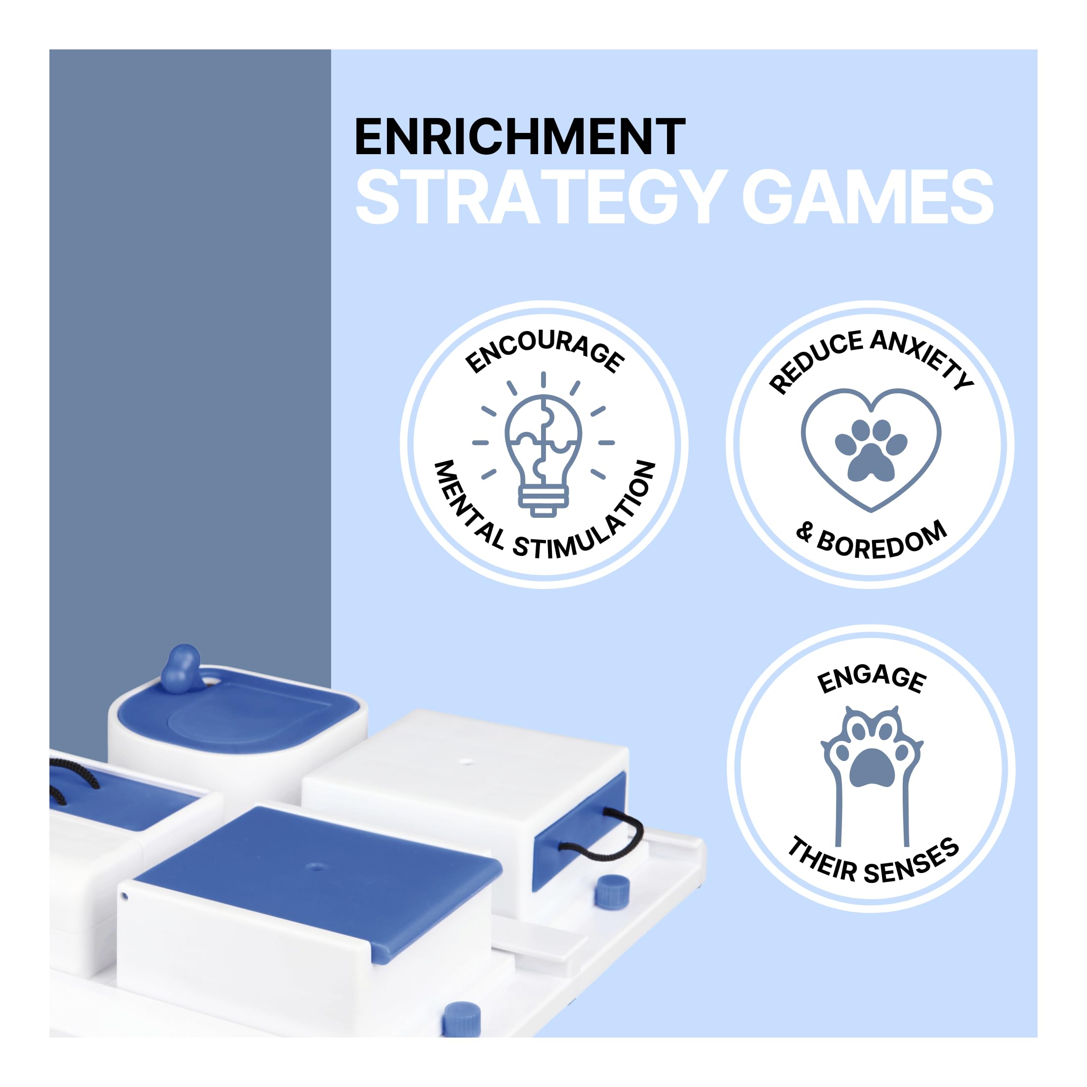 TRIXIE Cat Activity Poker Box Strategy Game, Slow Feeder, Interactive, Treat Toy,All Breed Sizes