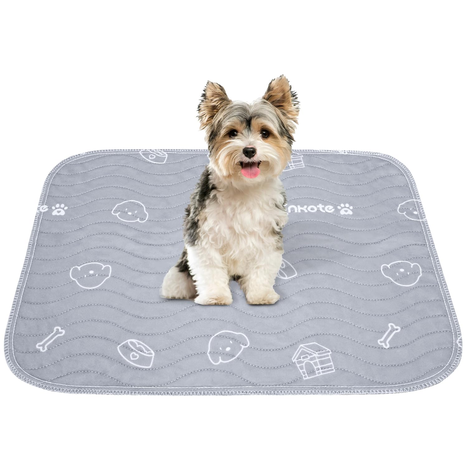 Conkote Puppy Pads Washable 2 Pack, 18x24 Reusable Pee Pads for Dogs with Non-Slip Waterproof Design for Dog Training, Playpen, 