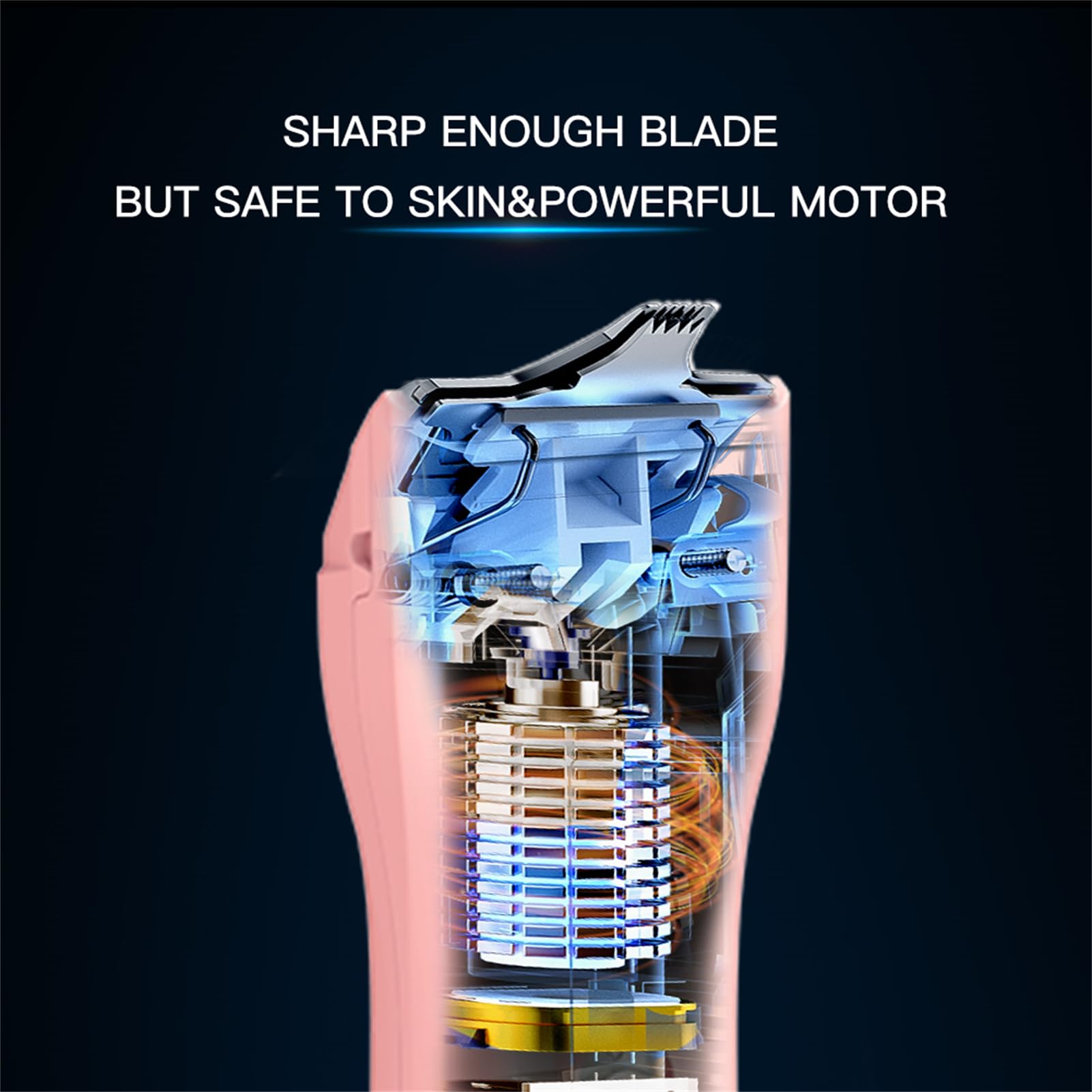 Founouly 2 In 1 Prowerful Home Professional Dog Grooming Kit Clipper Low Noise Usb Rechargeable Gifts For Dog Cat Pink,Mts006