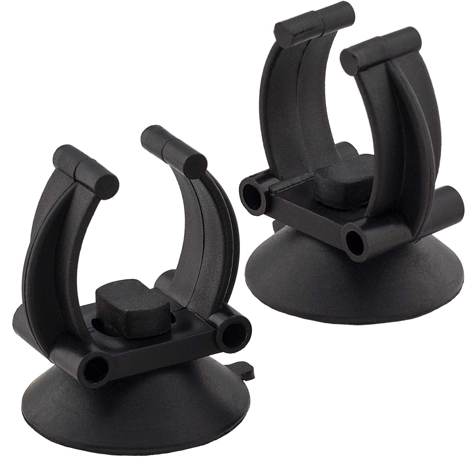 Oiiki 10 Pcs Aquarium Heater Suction Cups With Clips, Air Hose Tube Holders Clamps For Fish Tank (Black)