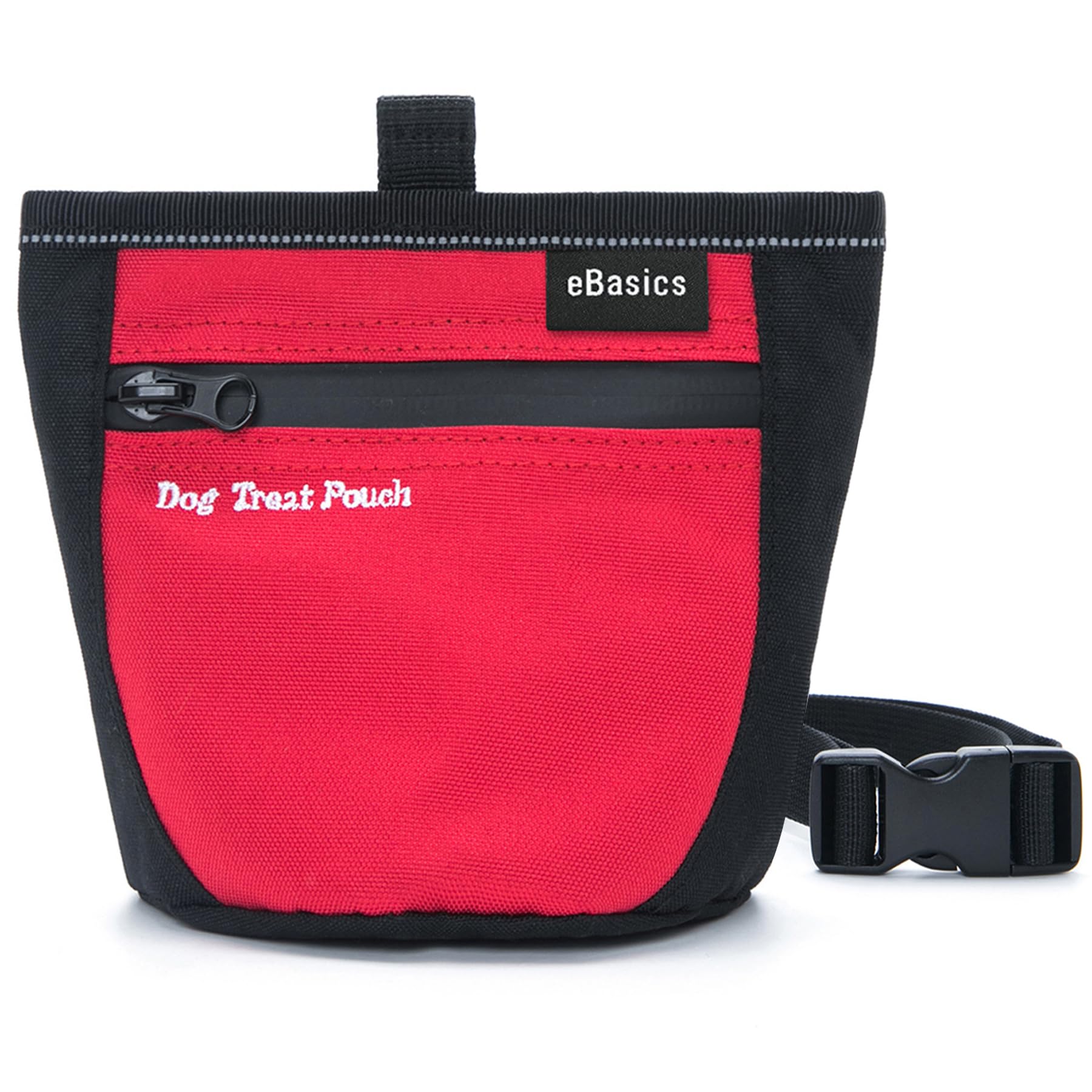 eBasics Dog Treat Pouch for Training Doggie Puppy Snack Reward Pouch Bait Bag Pet Treat Carrier Holder with Clip Waist Belt Magn