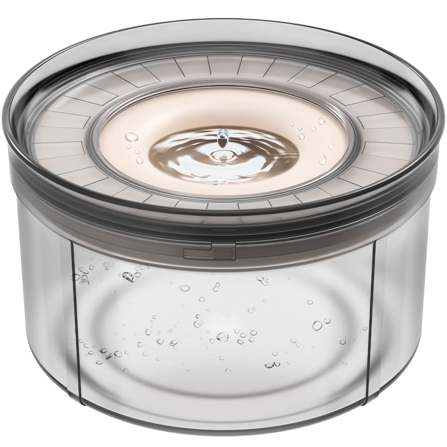 Techphardo 1Gallon No Spill Dog Water Bowl-3.8L Large Capacity, Bpa-Free, Anti-Splash & Anti-Digging Design With Non-Slip Base, 