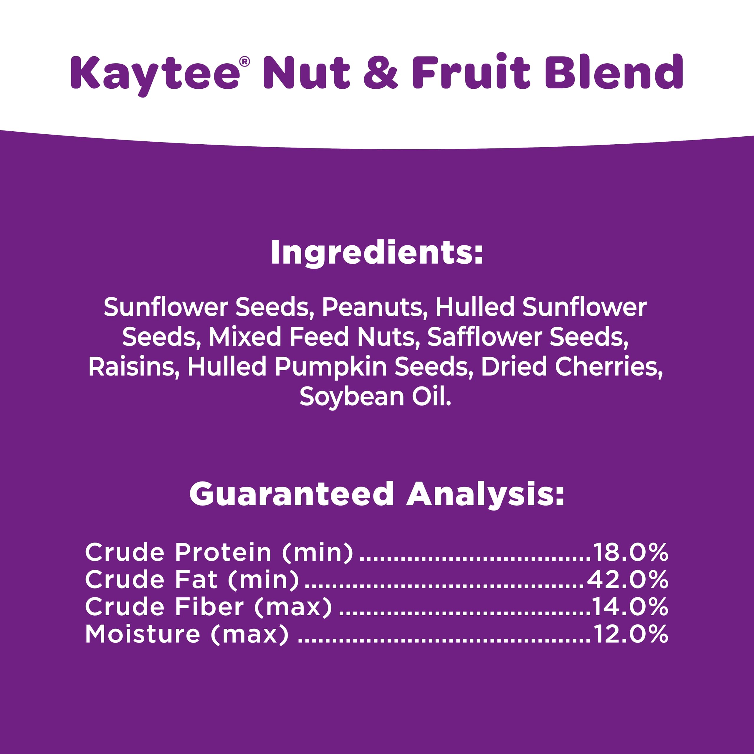 KT NUT&FRUIT BLEND 20LB (Pack of 1)