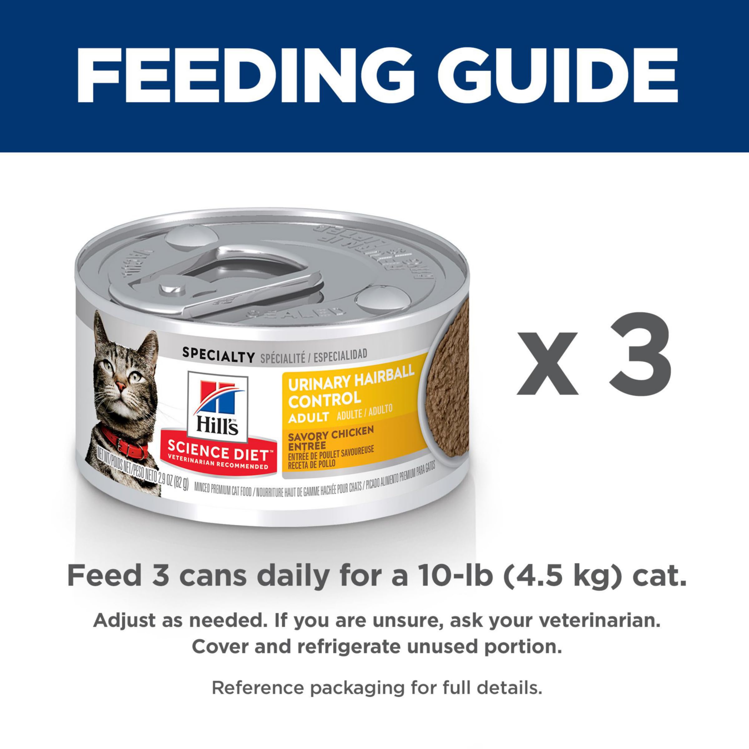 Hills Science Diet Urinary Hairball Control, Adult 1-6, Urinary Track Health & Hairball Control Support, Wet Cat Food, Chicken