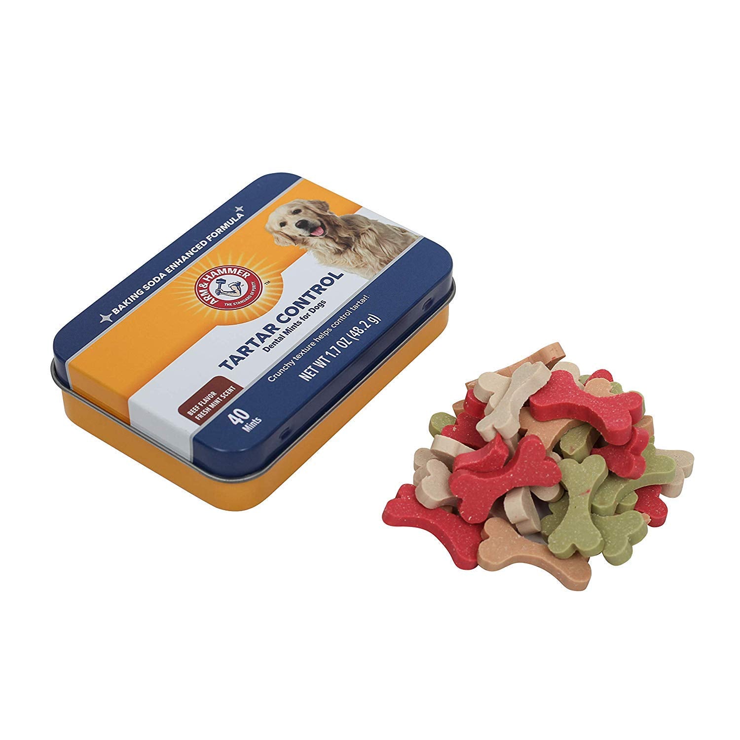 Arm & Hammer for Pets Tartar Control Dental Mints for Dogs | Dog Dental Mints Help Reduce Plaque & Tartar Buildup Without Brushi