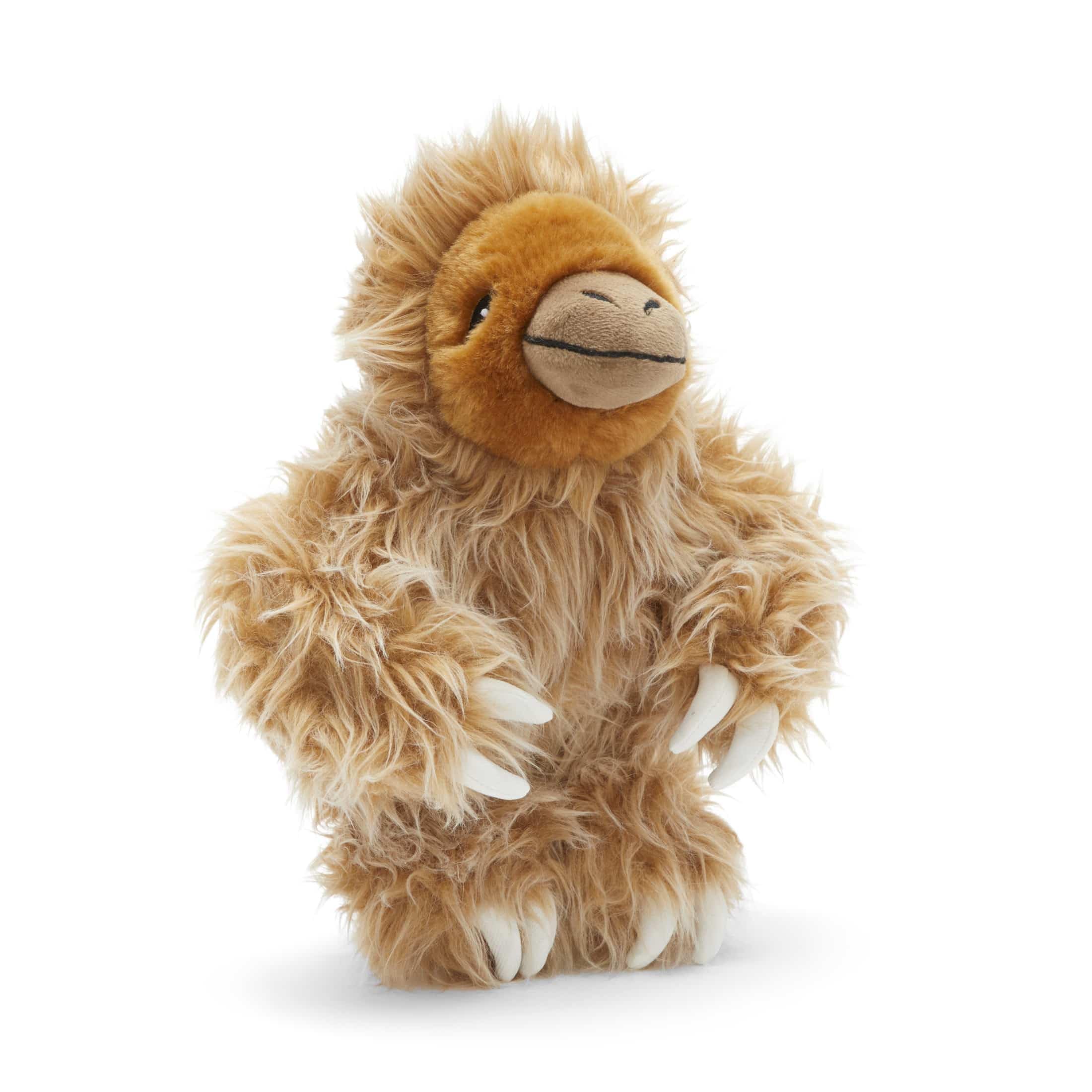 Barkbox Gordon the Giant Sloth Dog Toy | Plush Squeaky Toy with Long Shredable Hair & Fluffy Filling | Thrash & Snuggle Toy for 
