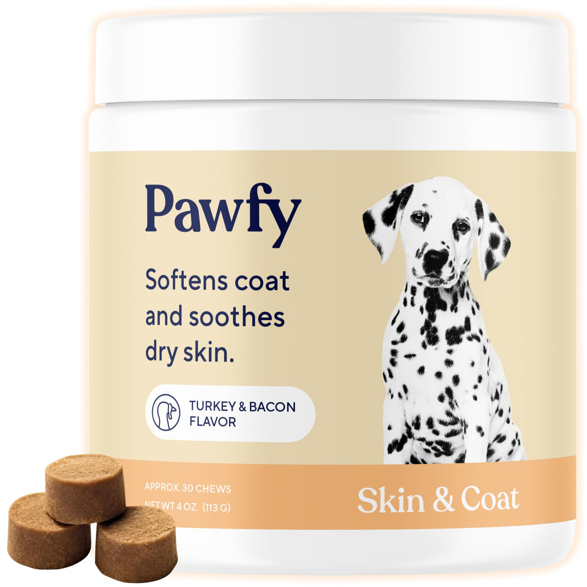 Pawfy Dog Allergy Relief Chews | Advanced Dog Licking Paws Treatment | Allergy Medicine For Dogs & Itching Skin Relief | Immune 
