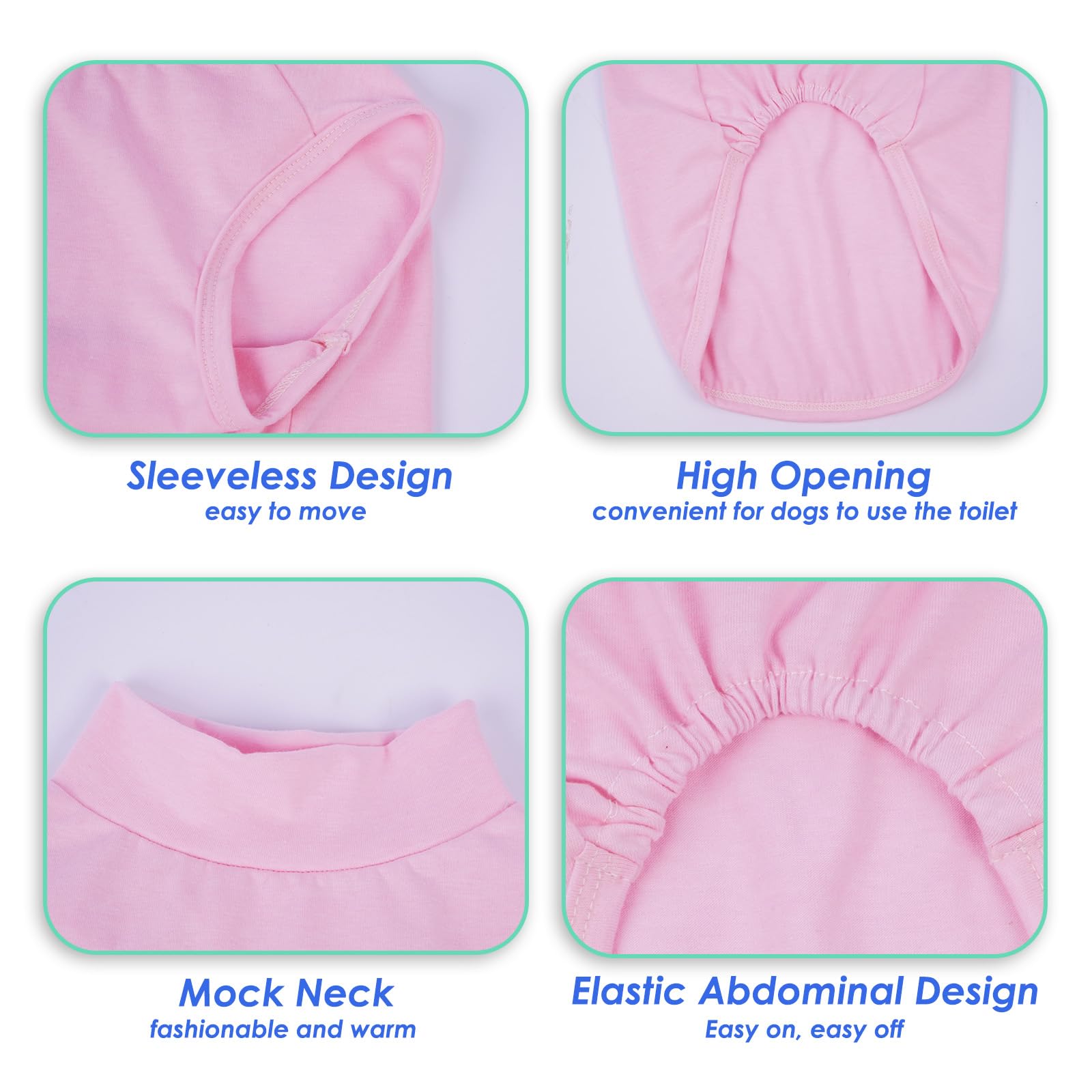 Migohi 2 Pack Lightweight Dog T-Shirts, Soft Small Dog Tee For Boys Girls, Puppy Pink Shirts For Spring Picnic, Camping, Thin Fa