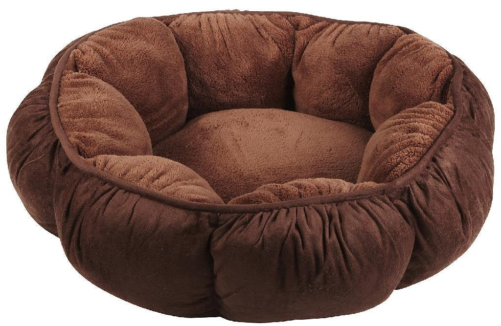 Petmate Puffy Round Cat Bed - Brown