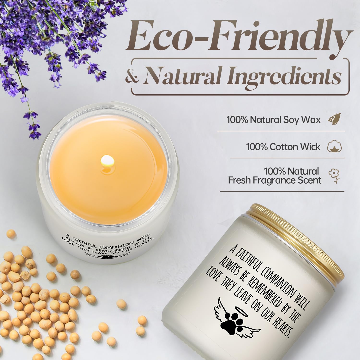 Cingue Pet Memorial Gifts, Loss Of Dog Sympathy Gift, Cat Candle, Pets Bereavement Death Remembrance Gift In Memory Dog, Grievin