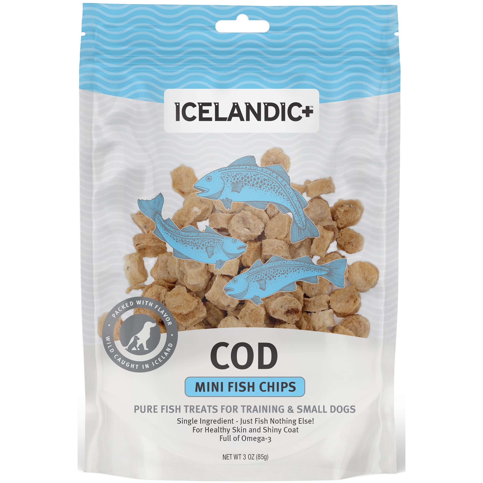 Icelandic Dog Cod Chips Mini 2.5Oz