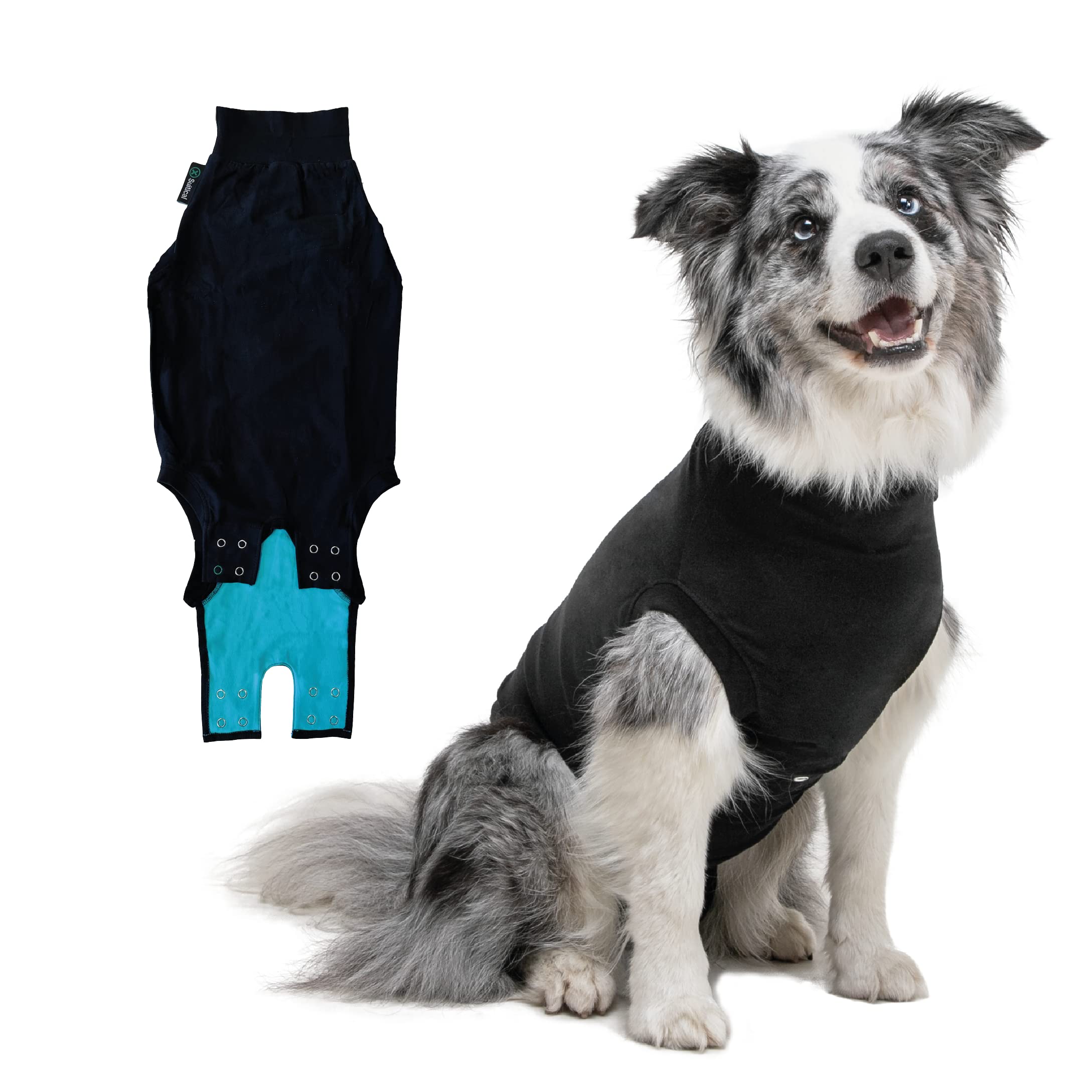 Suitical Original Recovery Suit - Breathable full body shirt. Protects wounds, sutures, skin conditions, light incontinence, whe