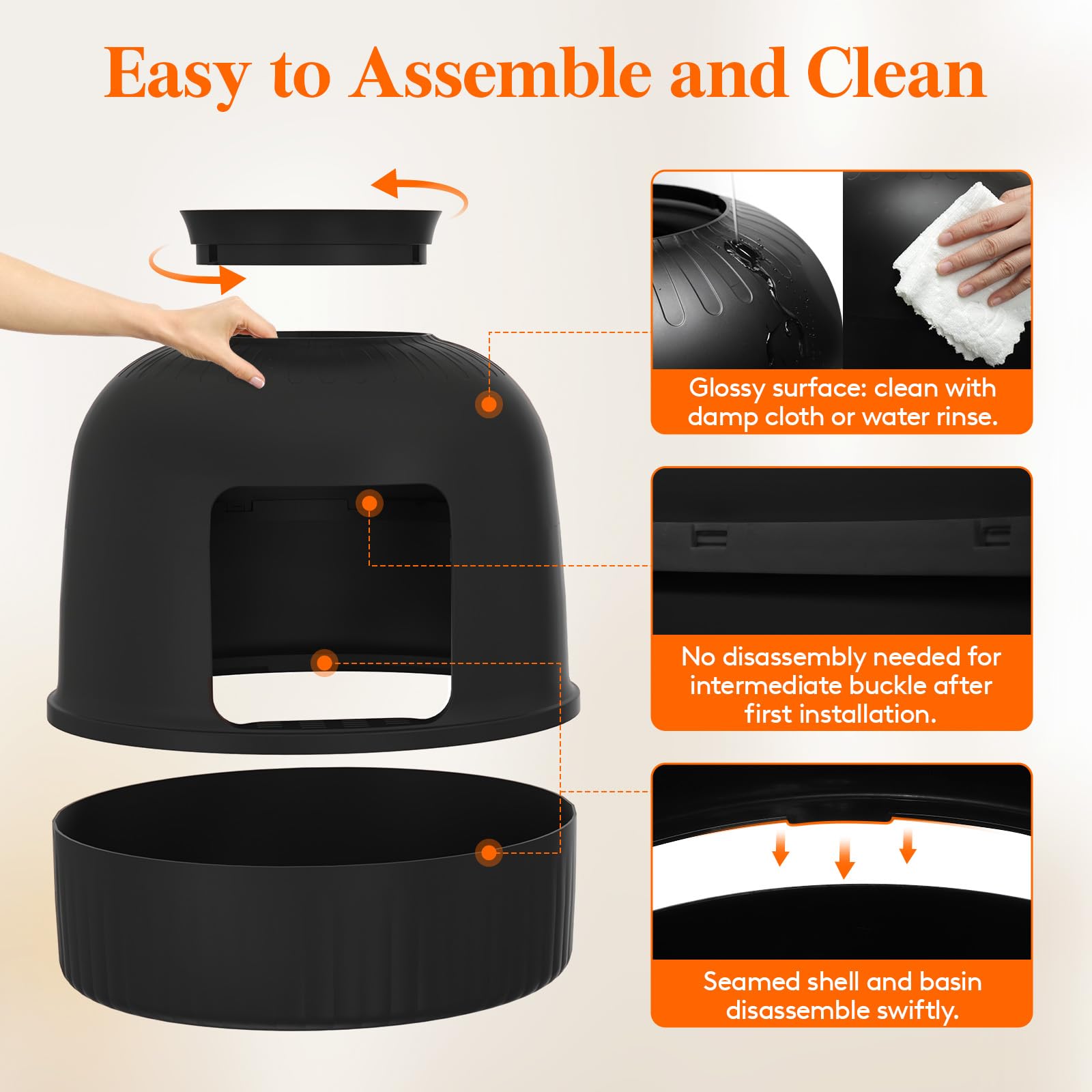 Lifewit Litter Box Cat With Faux Plant & Scoop, Hidden Enclosure Litter Tray With Odor Control & Carbon Filter In Living Room, B