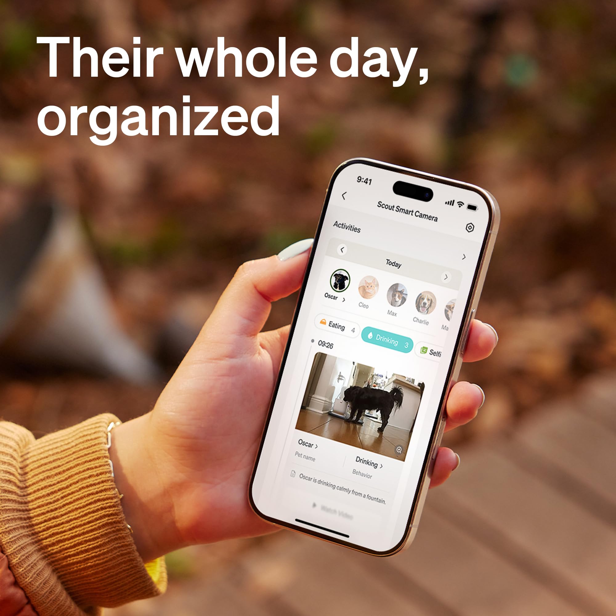 PETLIBRO AI Pet Camera Indoor with Phone App, 360 Auto Tracking Dog Camera Multi-Pet Recognition & AI Day Summary, 1080p Cat Cam
