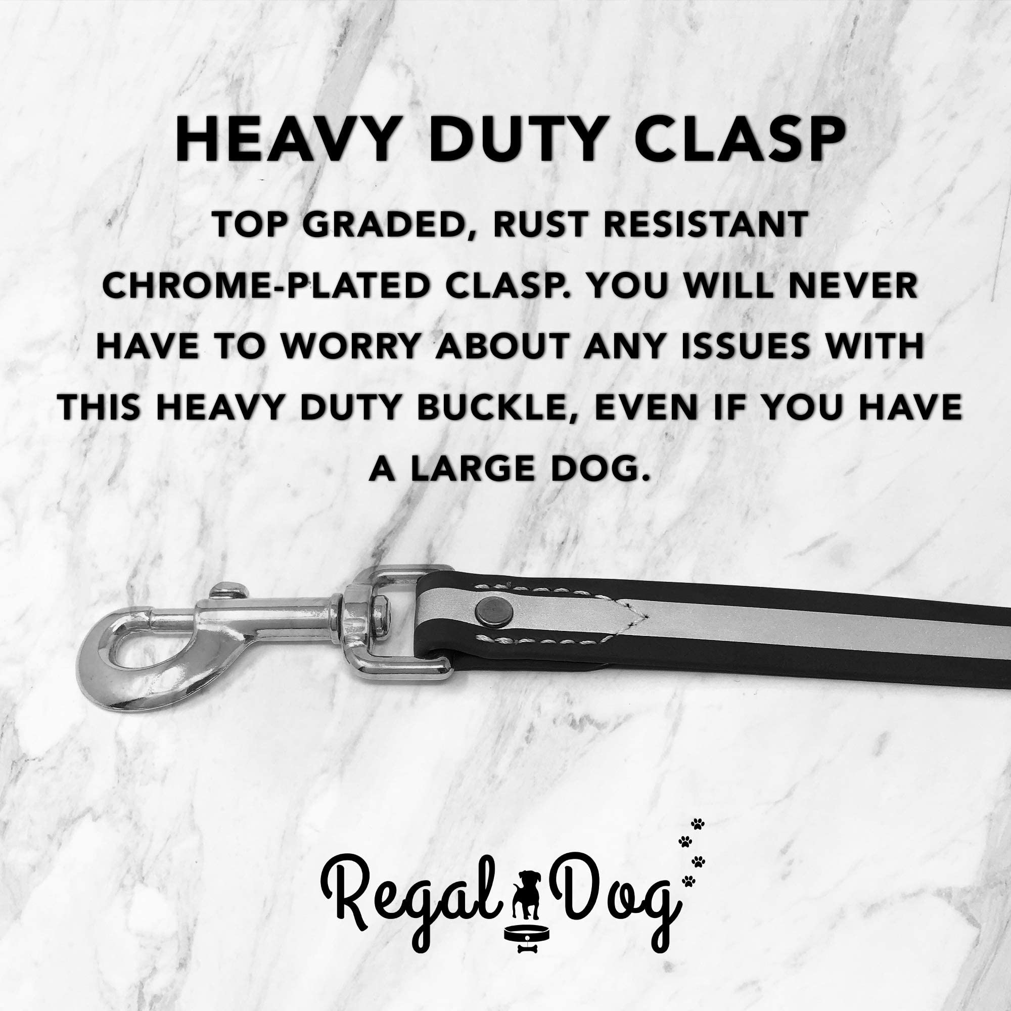 Regal Dog Products Medium Lime Green Reflective Dog Collar And Leash Set - Waterproof Biothane Dog Collar With Heavy Duty Double