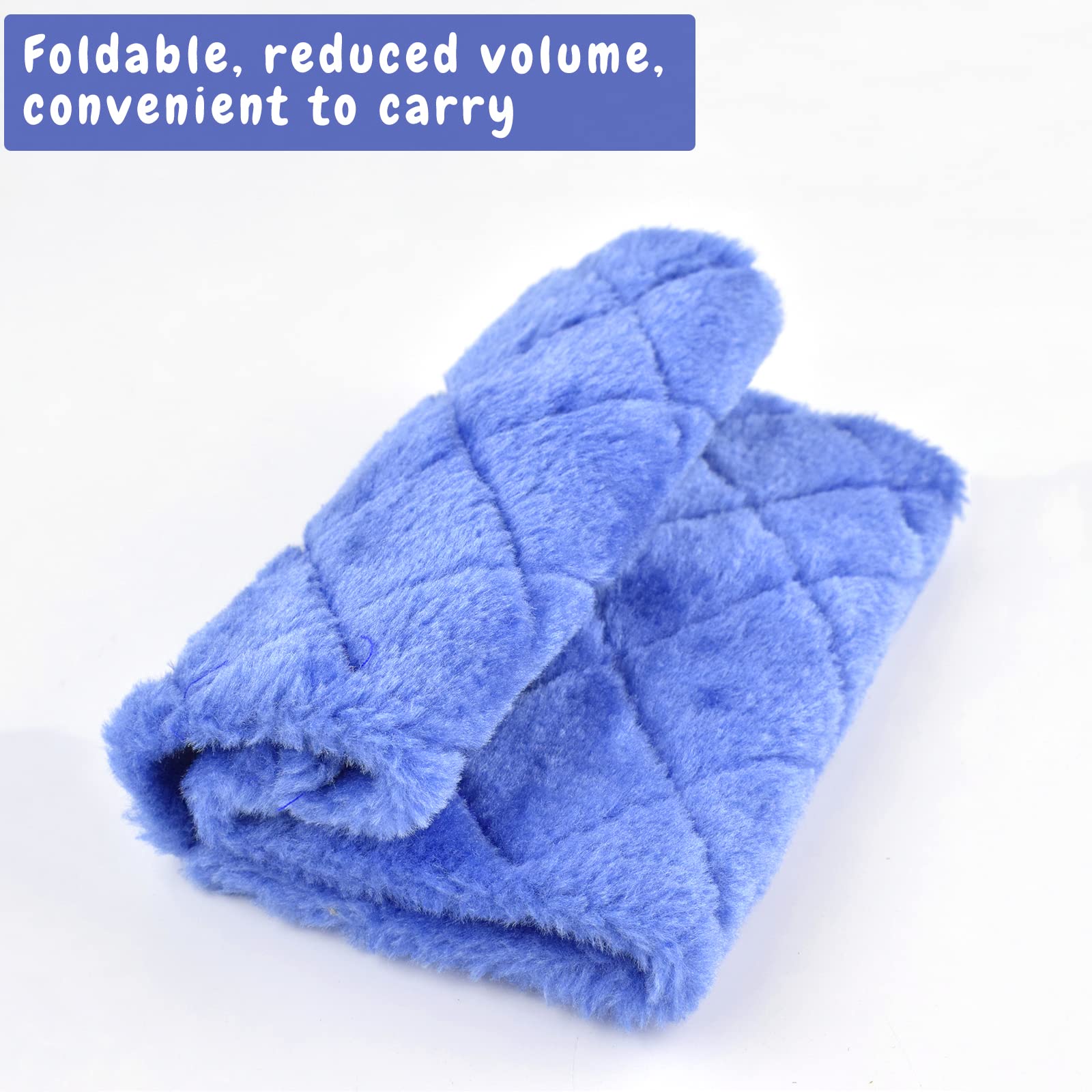 Cdycam Pet Bird Nest Hammock Hanging Cave Cage Plush Snuggle Happy Hut Tent Bed, Deep Blue (Small)
