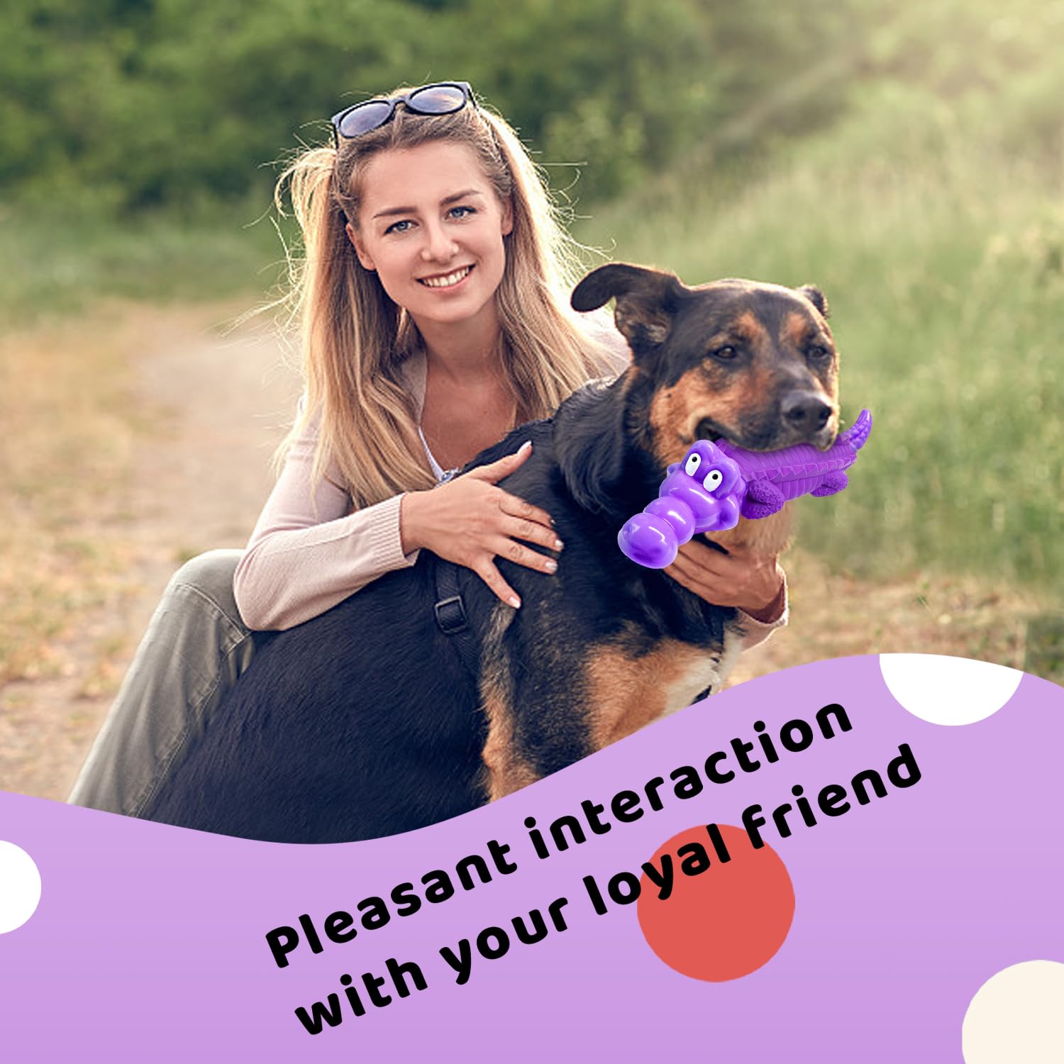 Fuufome Dog Chew Toys for Aggressive Chewers, Indestructible Tough Interactive Dog Toys for Small Medium Large Breed-Puppy Teeth