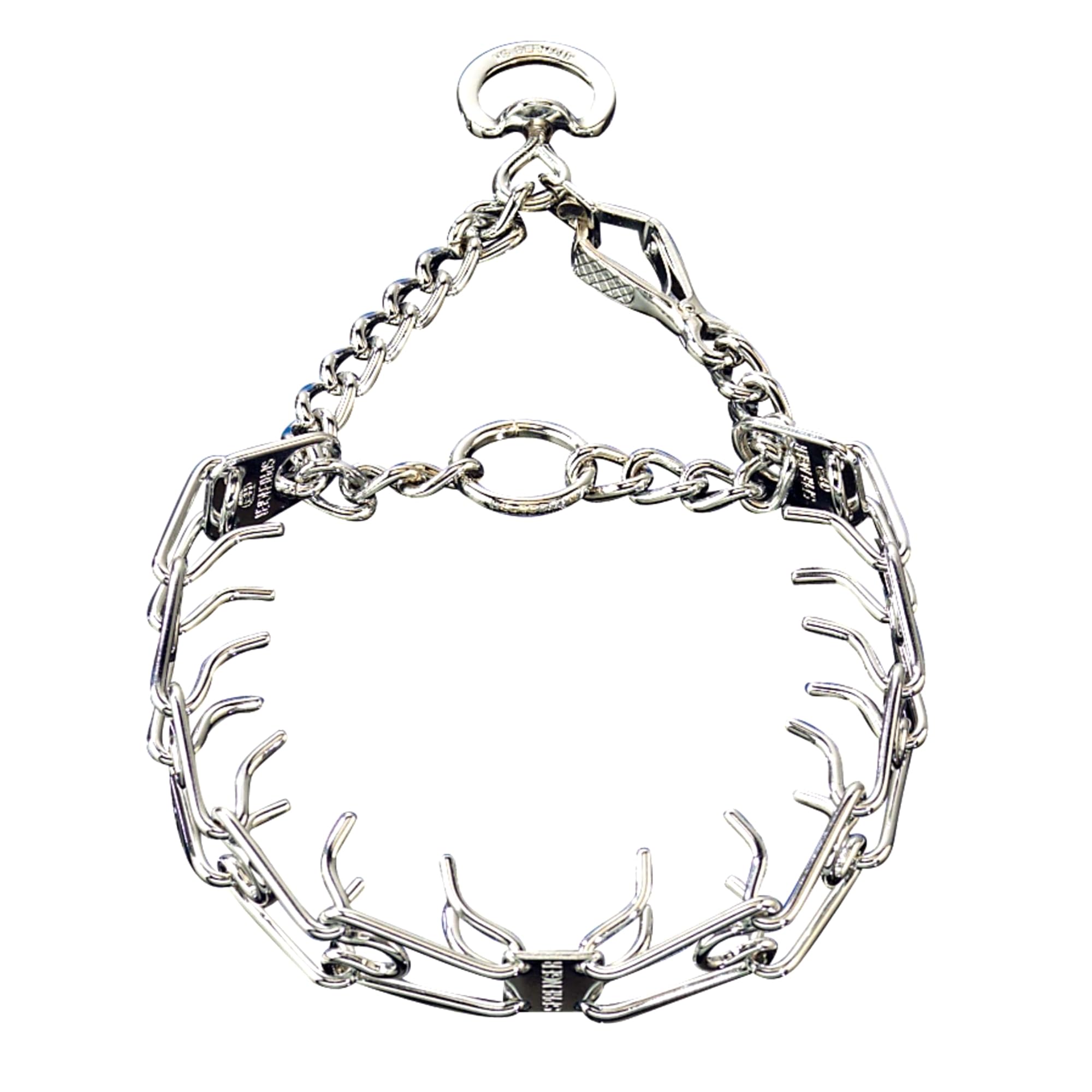 Herm Sprenger Chrome Plated Steel Prong Dog Collar 3.0 mm, 21-22 Inches, for Dogs Neck Size up to 18 Inches, Medium